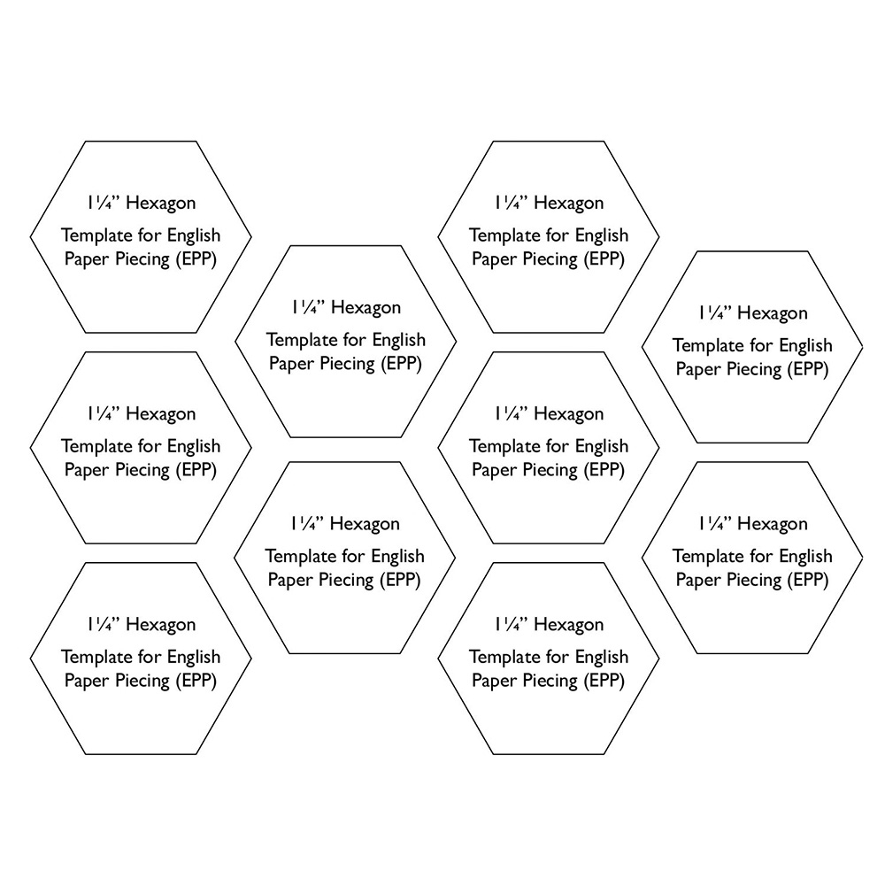 Free Printable 2 Inch Hexagon Template