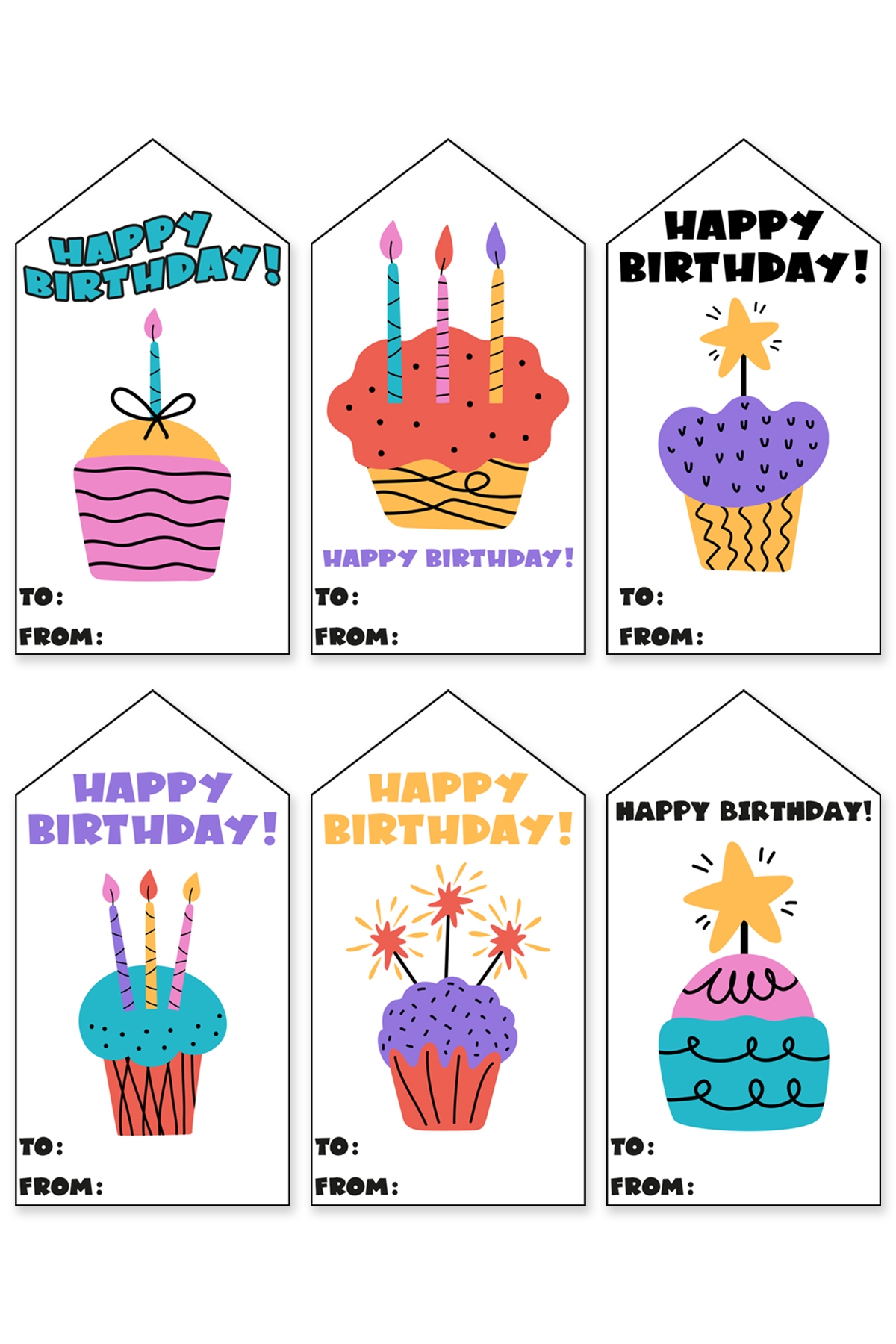 102 Free Printable Birthday Tags All In One Download Worksheets Library