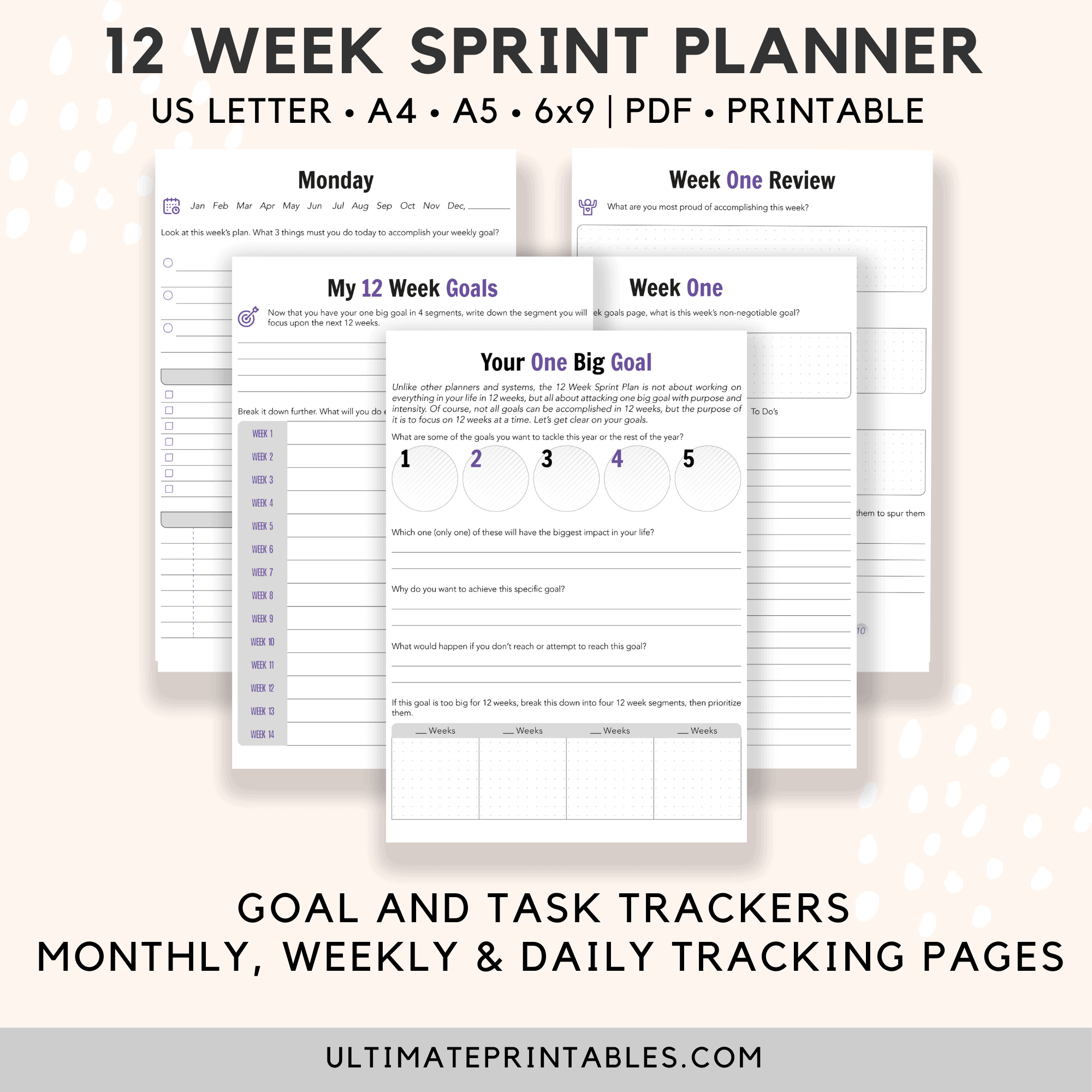 12 Week Year Planner Ultimate Printables