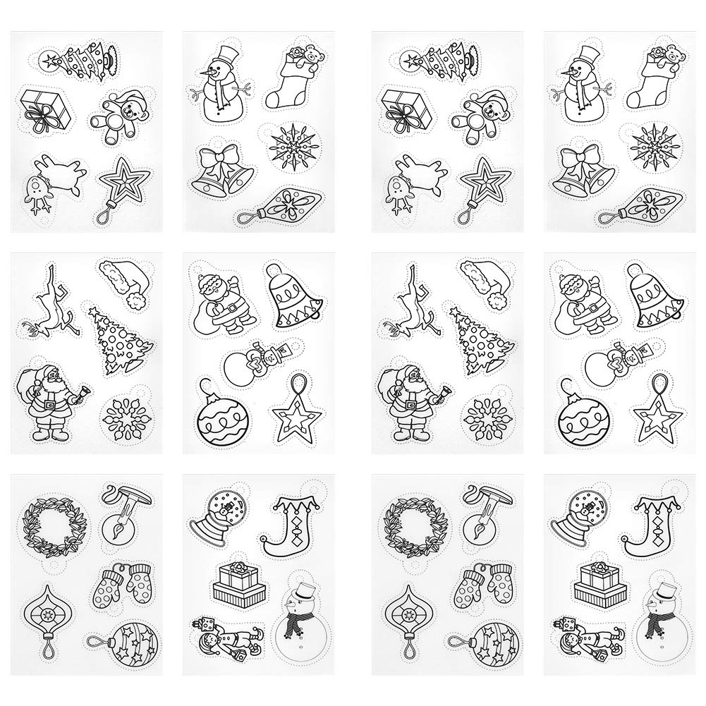 12pcs Shrinky Dink Papers Heat Shrink Sheet Cartoon Christmas Series Patterns Heat Shrinky Paper For DIY Keychain Pendant Earrings And Other Craft Amazon in Toys U0026 Games
