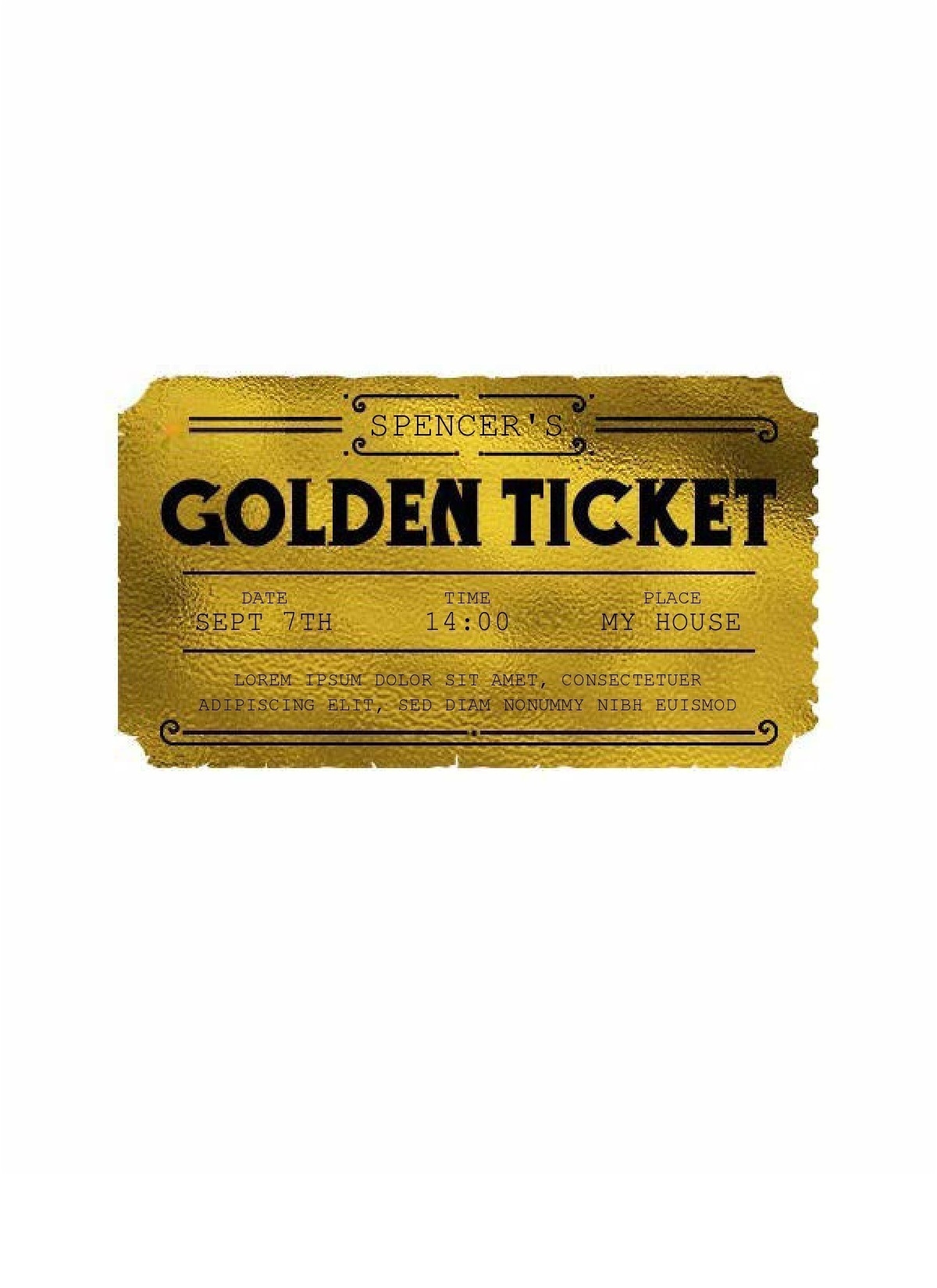 13 Editable Golden Ticket Templates Free Downloads 13 Editable Golden Ticket Templates Free Downloads
