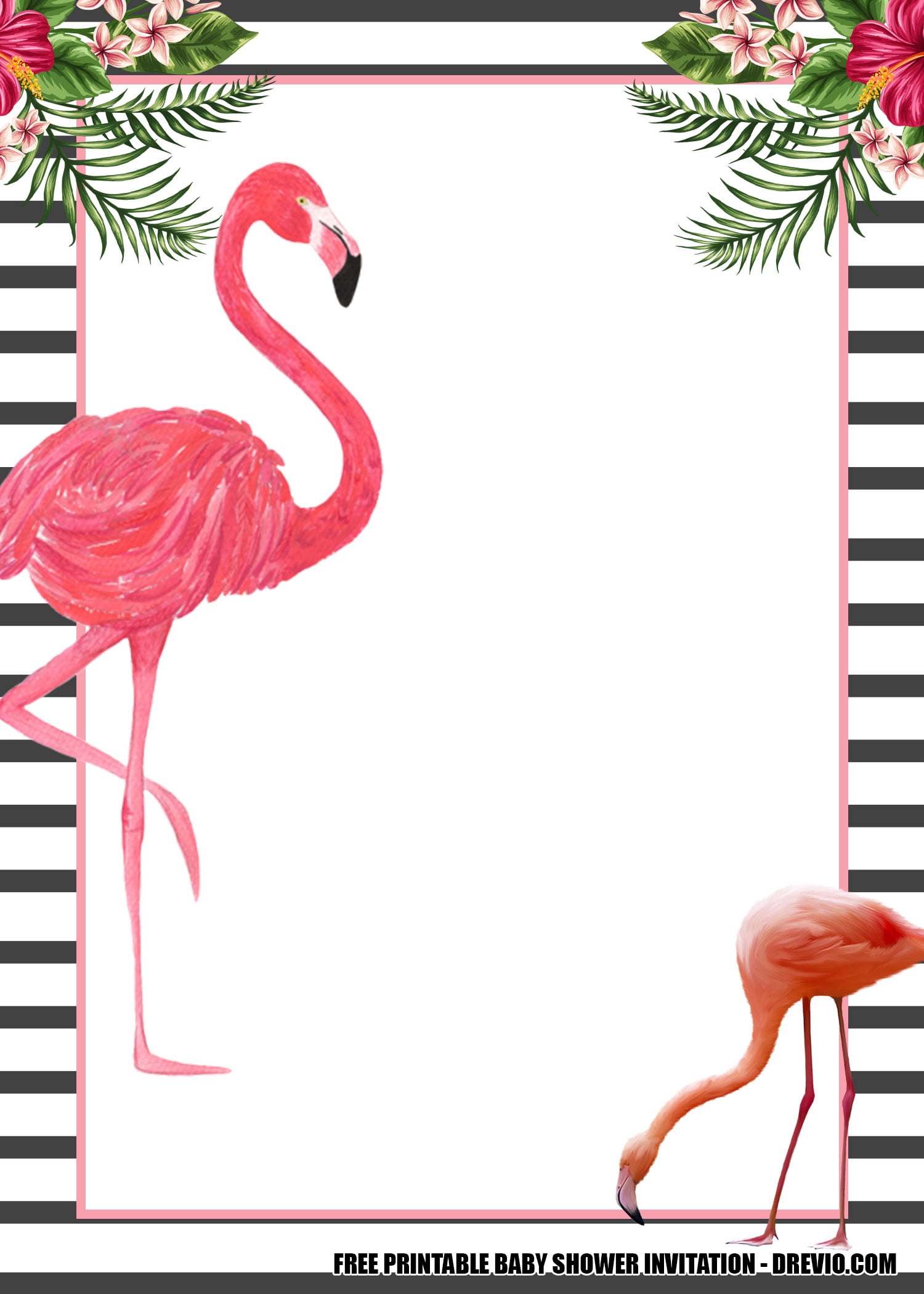 16 FREE Flamingo Invitations Templates Downloadable For ANY OCCASIONS 