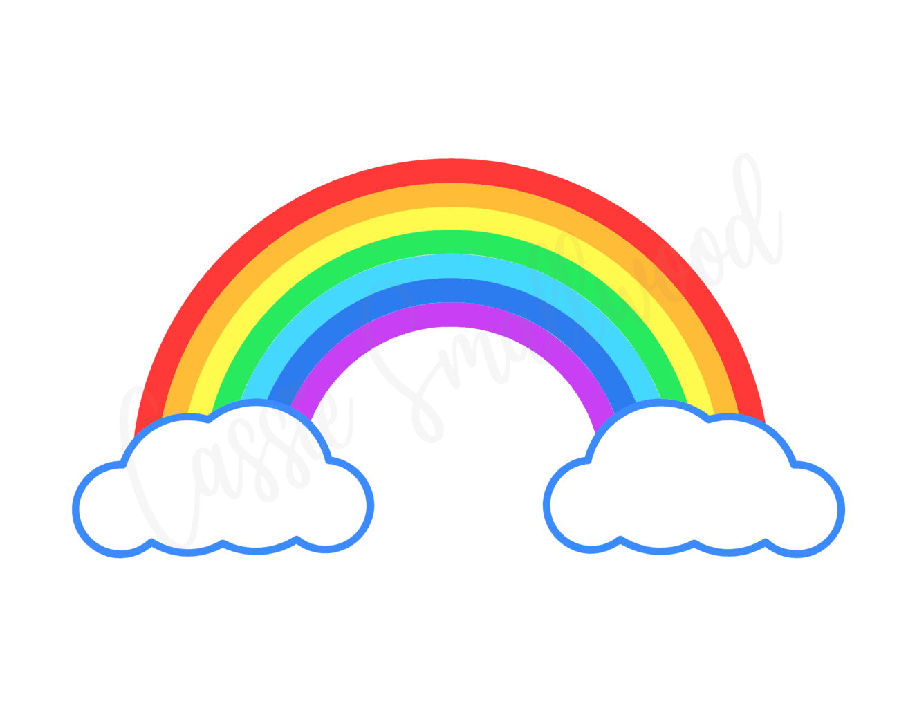 Free Rainbow Template Printable Free Rainbow Template Printable