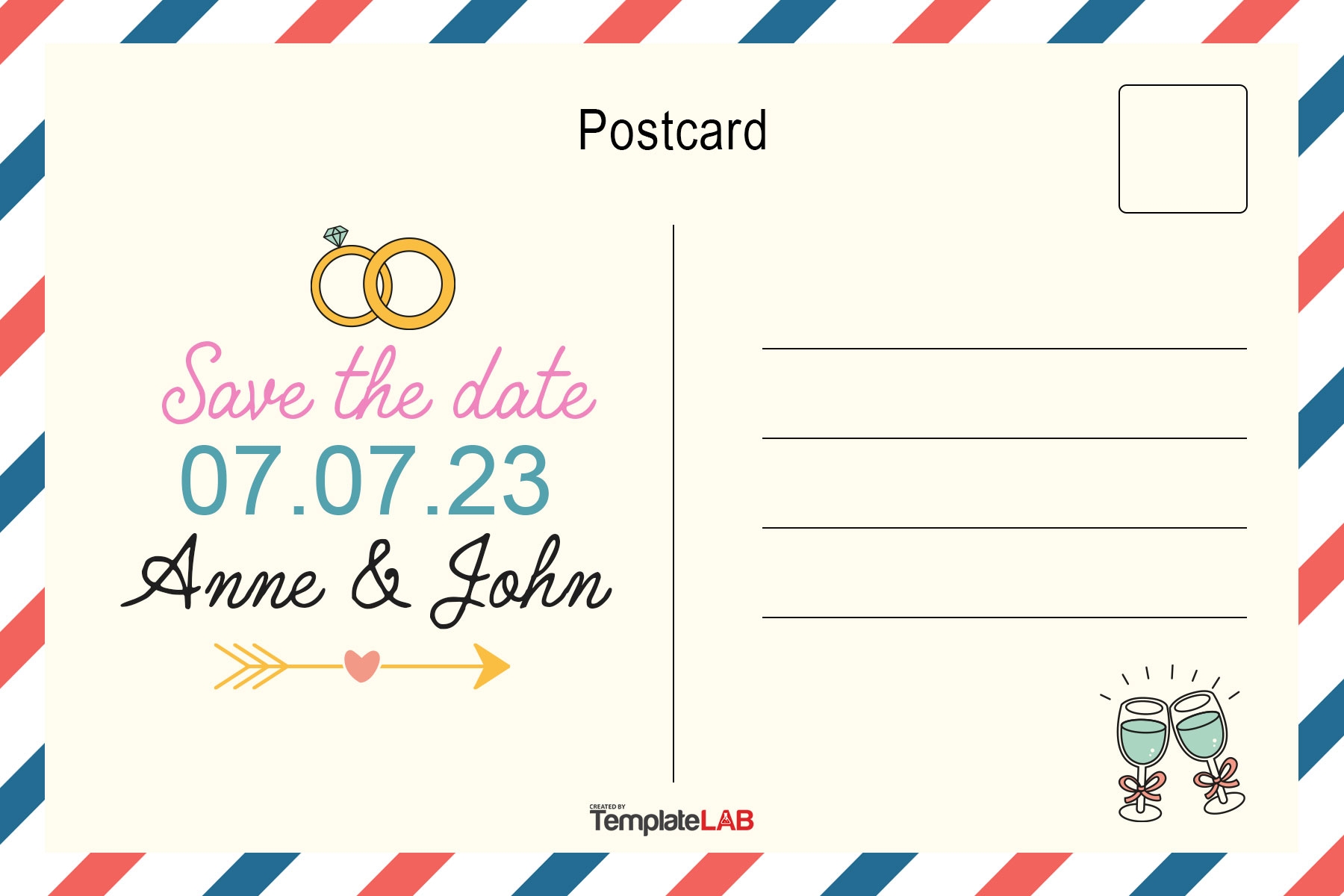 Free Postcard Invitation Templates Printable