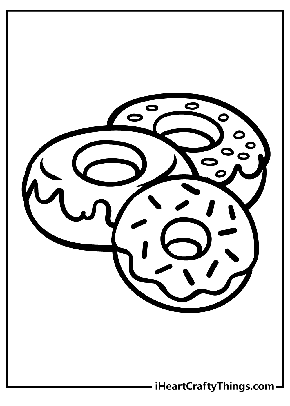 20 Donut Coloring Pages 100 Free Printables 20 Donut Coloring Pages 100 Free Printables
