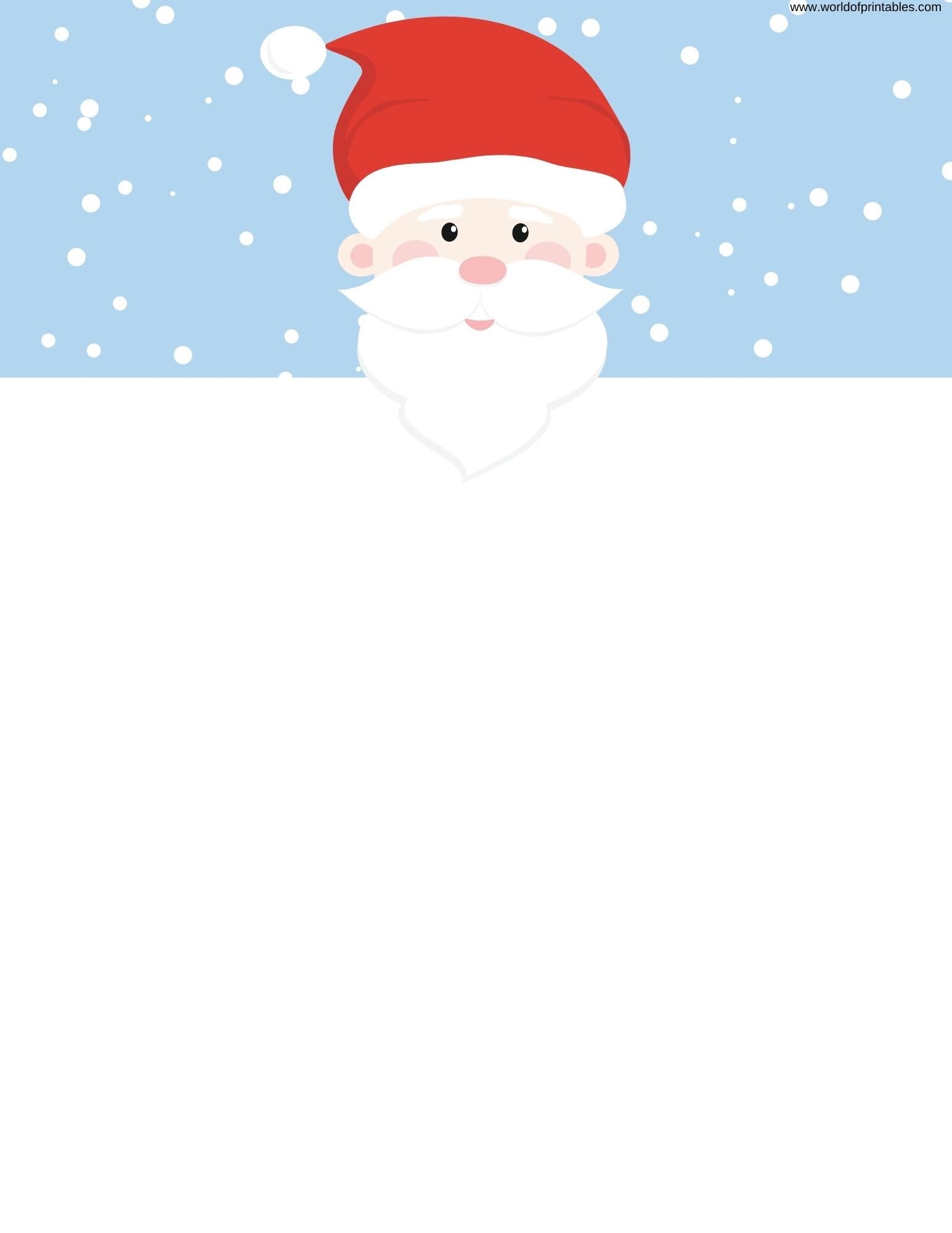 20 Free Printable Letter To Santa Templates World Of Printables