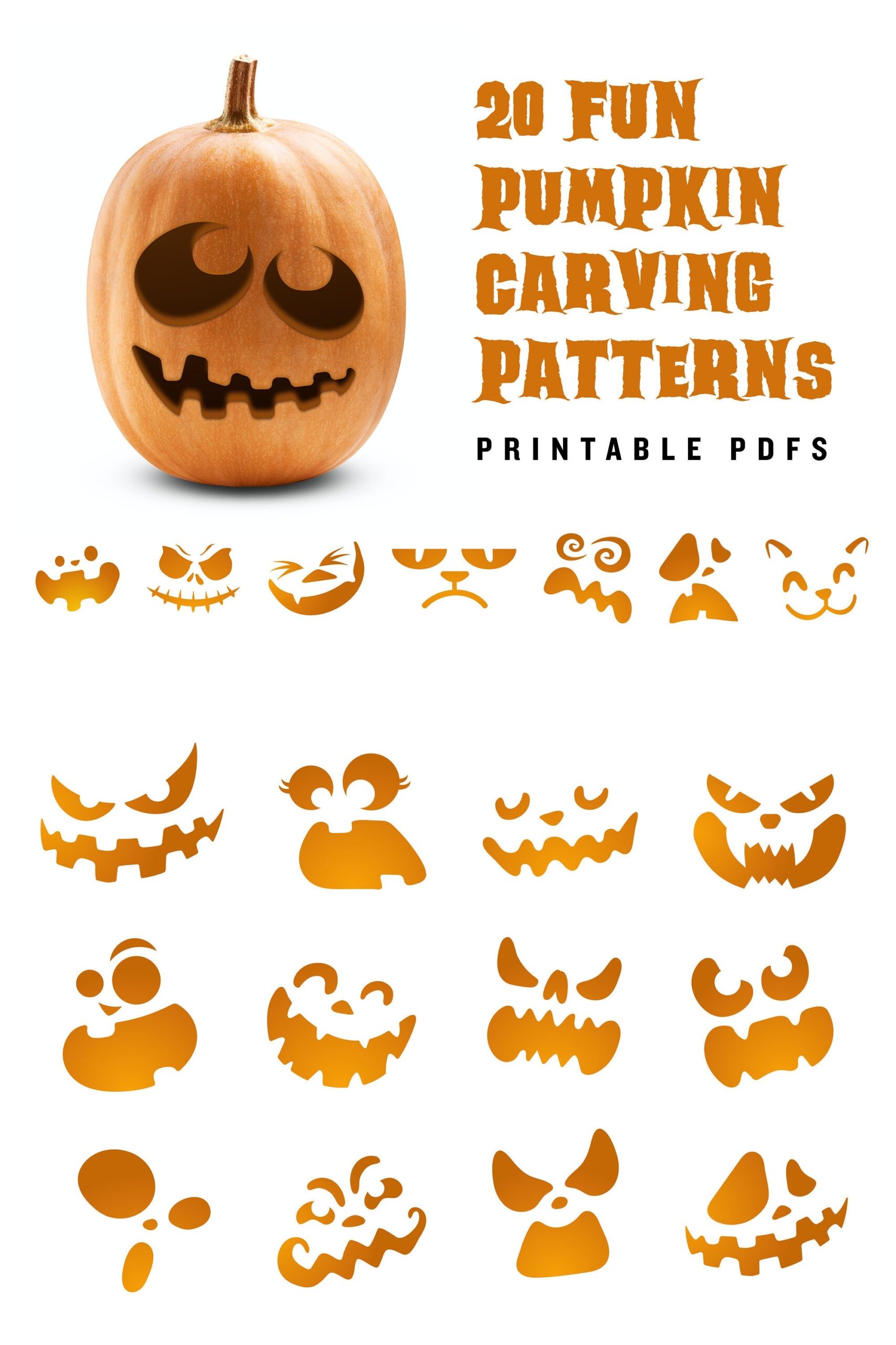 Free Pumpkin Carving Patterns Printable Templates