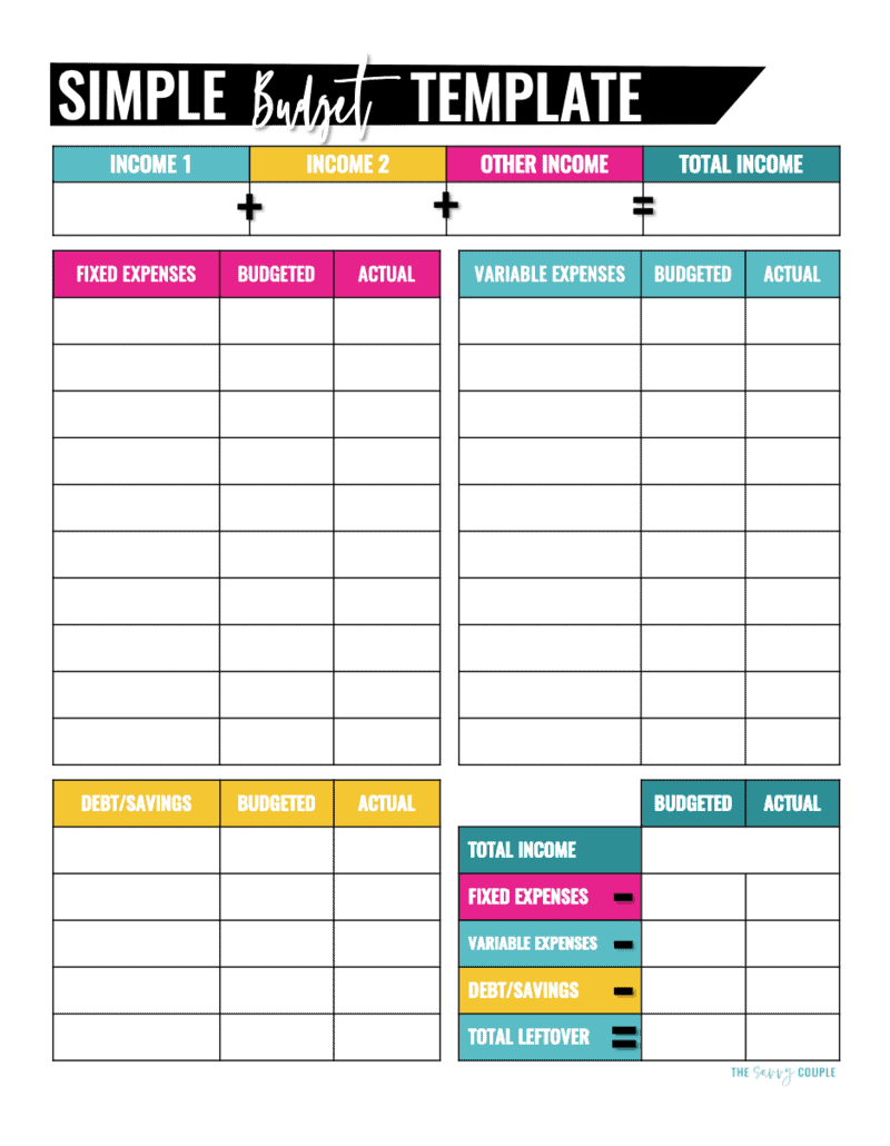 Budget Template Free Printable Budget Template Free Printable