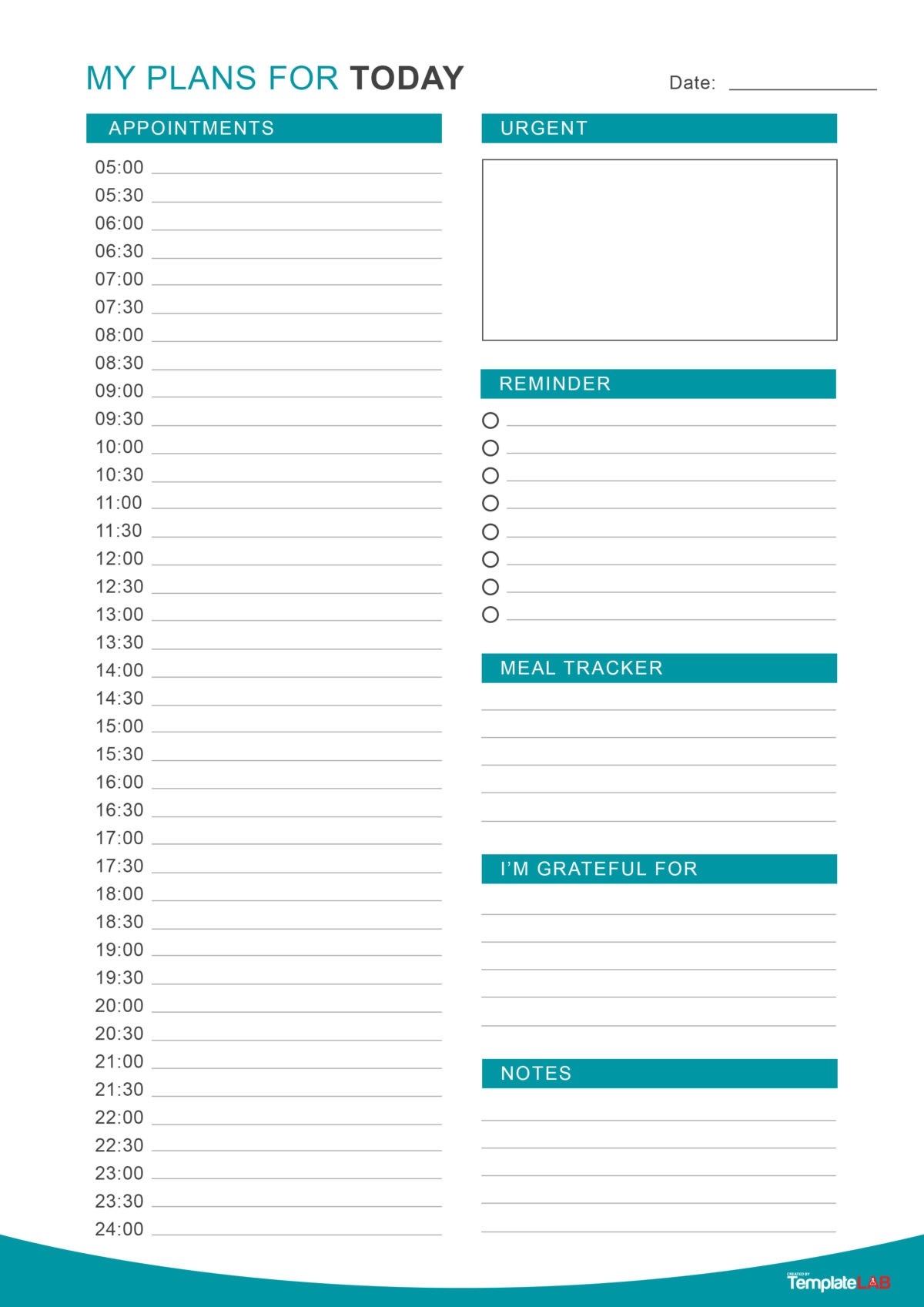25 Printable Daily Planner Templates FREE In Word Excel PDF