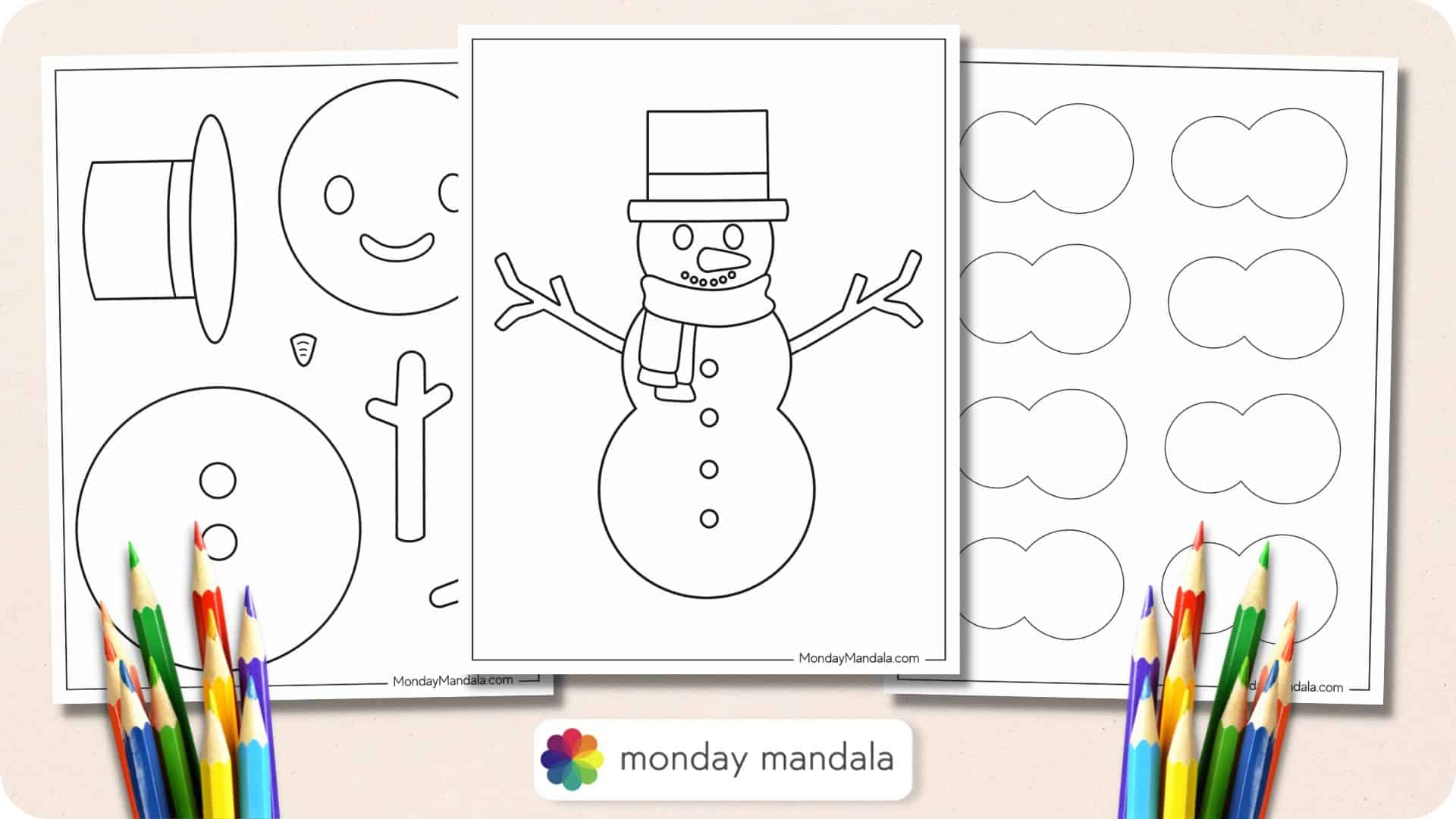 26 Snowman Templates Free PDF Printables 