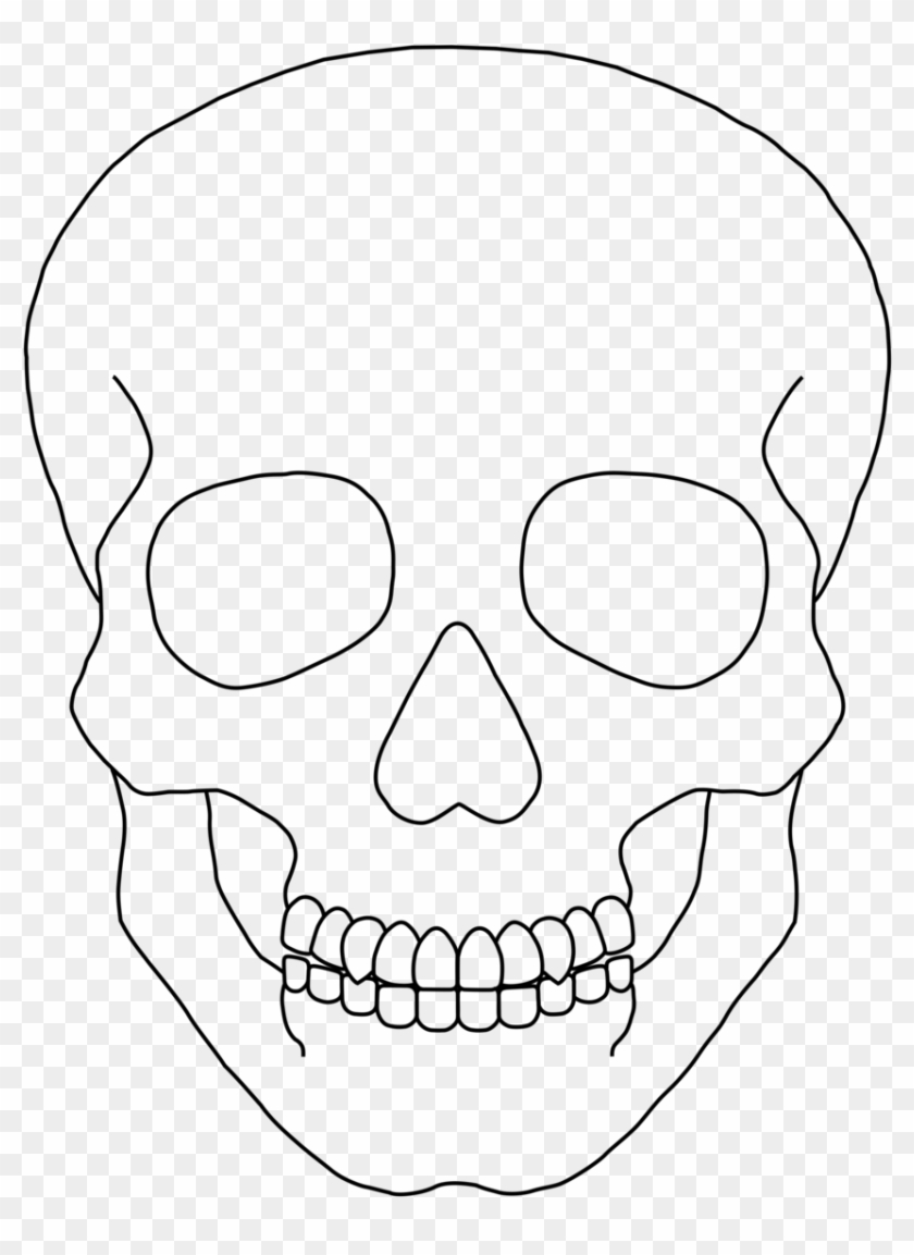 29 Skull Clipart Template Free Clip Art Stock Illustrations Human Skull Drawing Simple HD Png Download 774x1031 935270 PngFind
