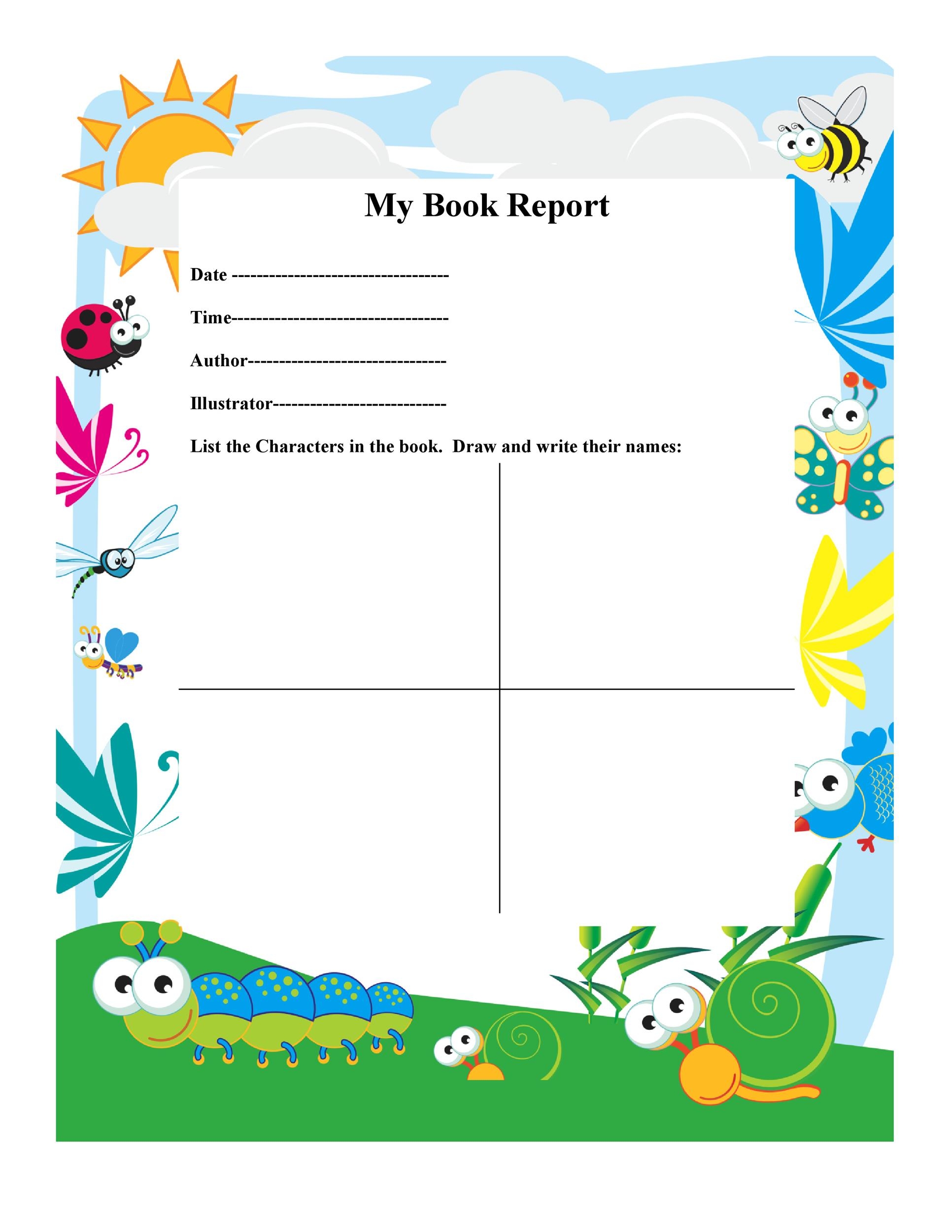 Free Printable Chapter Summary Template Free Printable Chapter Summary Template
