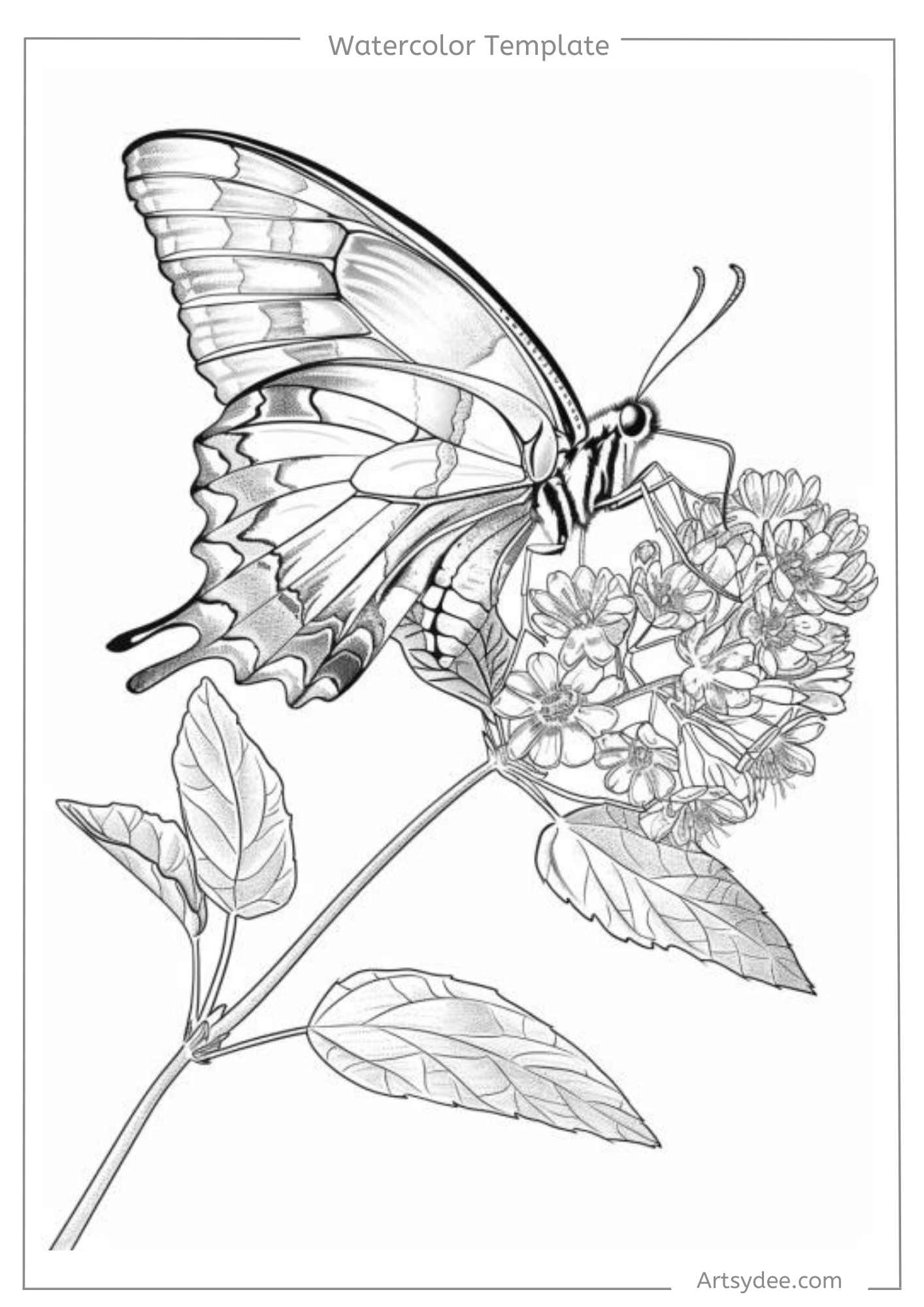 30 Butterfly Templates For Watercolor Painting Free Printable PDF Artsydee Drawing Painting Craft U0026 Creativity