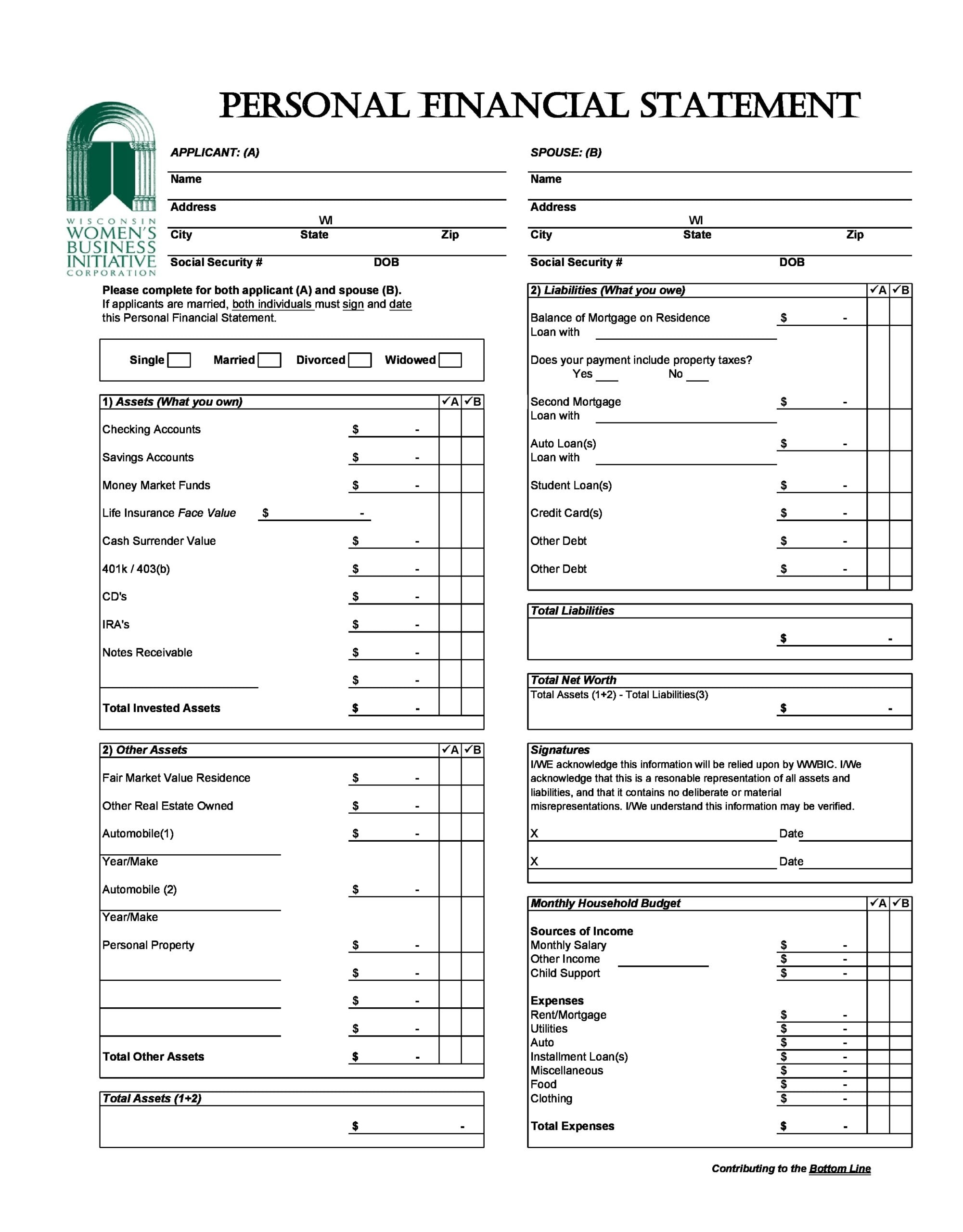 30 Free Financial Statement Templates Excel TemplateArchive
