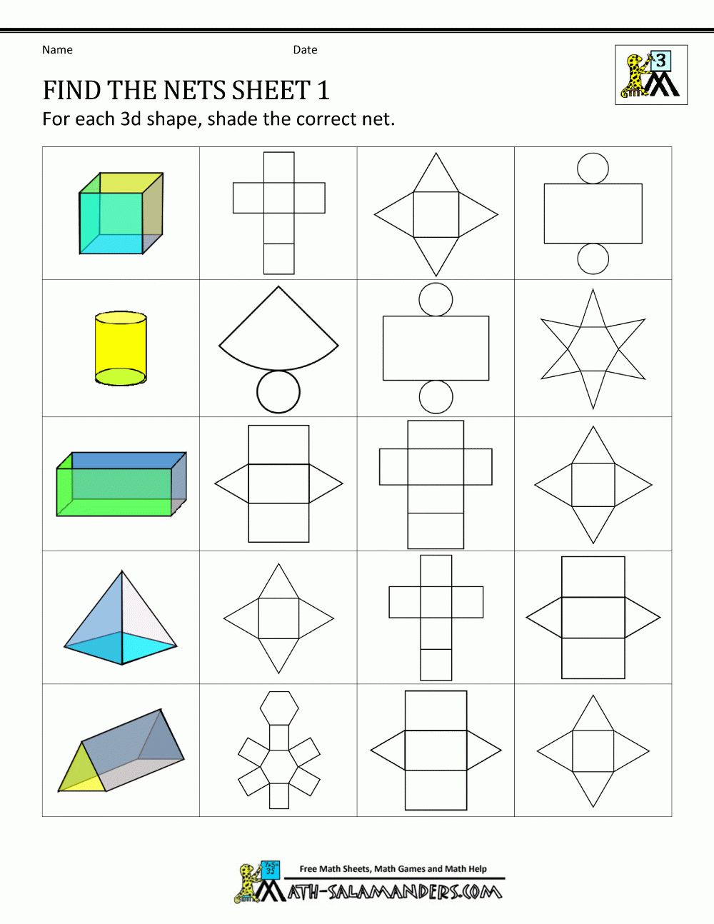 Free Printable 3d Shape Templates Free Printable 3d Shape Templates