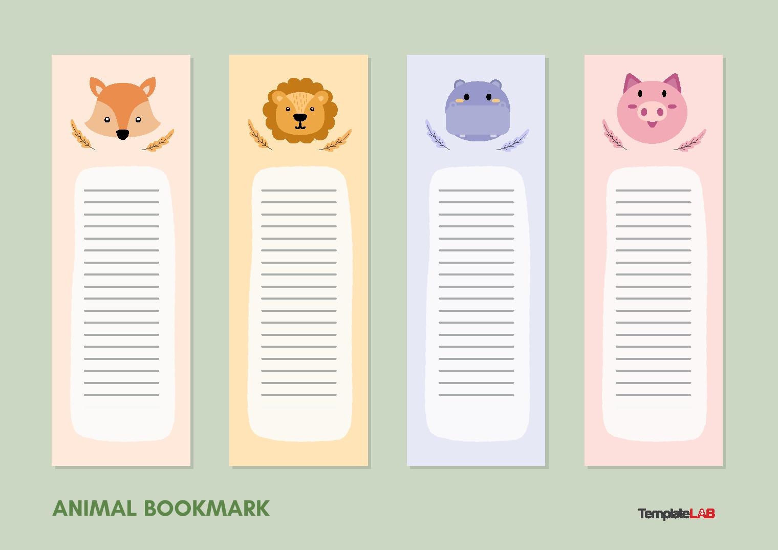 31 Free Printable Bookmark Templates Word PDF