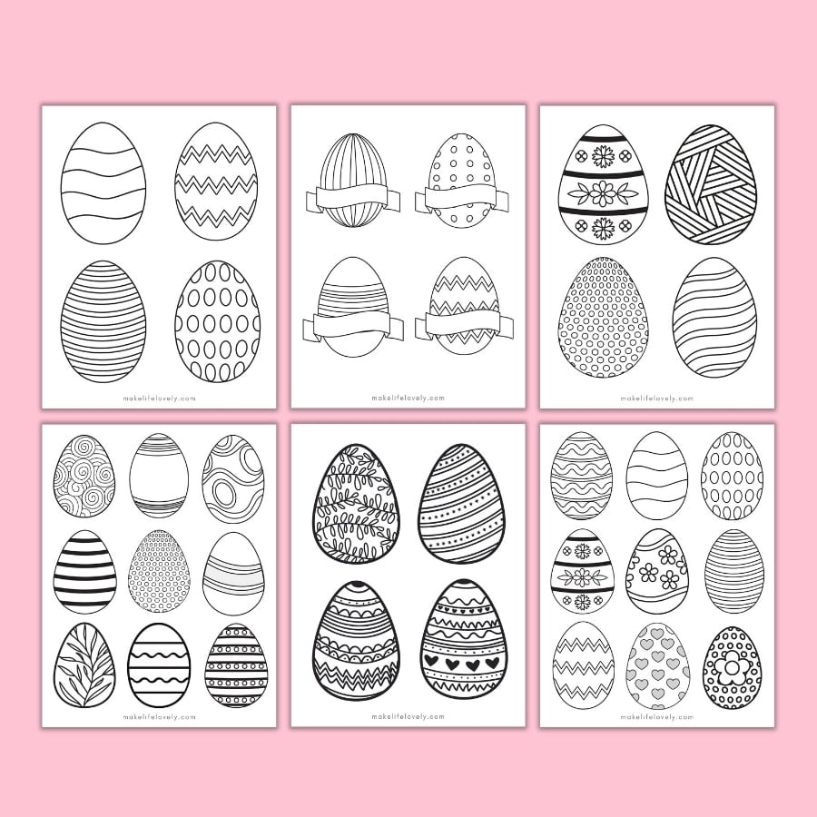 Egg Shape Template Free Printable