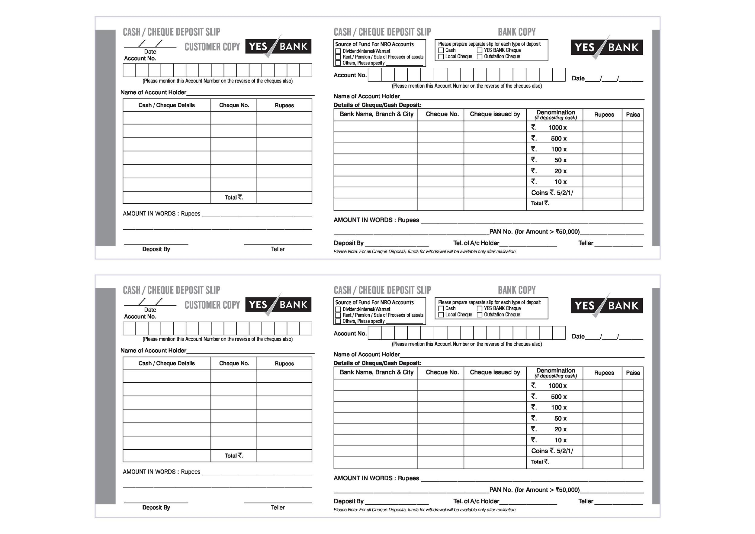 37 Bank Deposit Slip Templates U0026 Examples TemplateLab