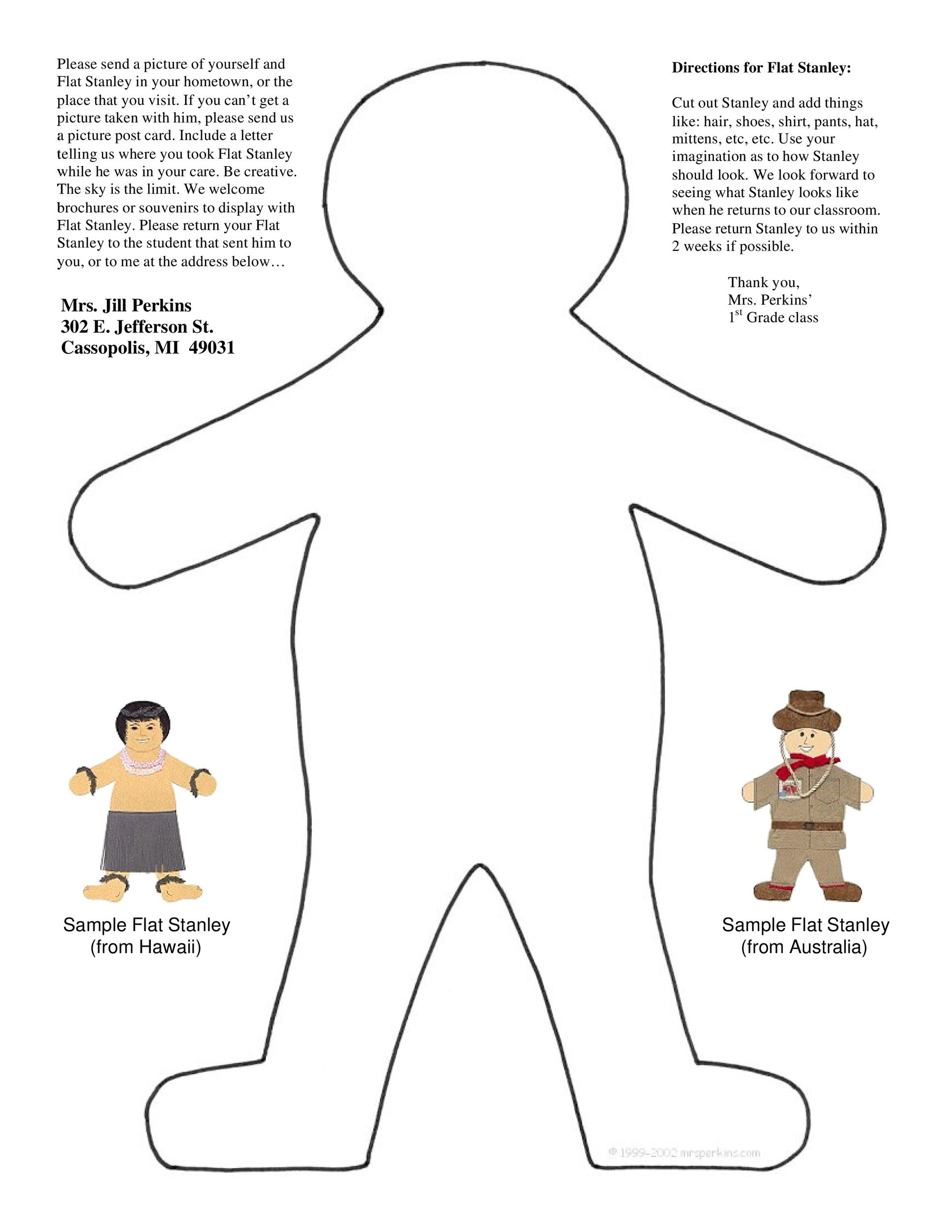 37 Flat Stanley Templates U0026 Letter Examples TemplateLab