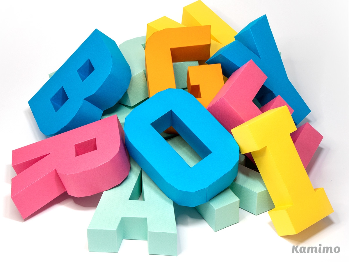 Free Printable 3d Letter Templates