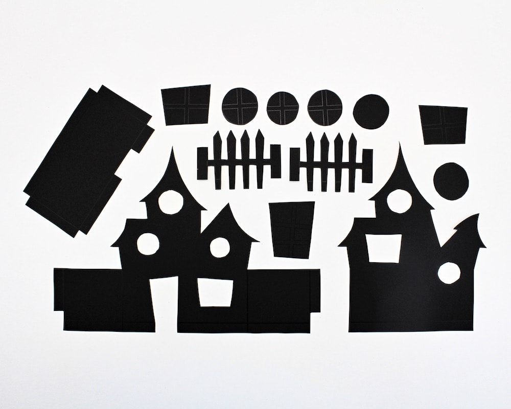 3D Paper Haunted House Craft with Free Template The Craft at 