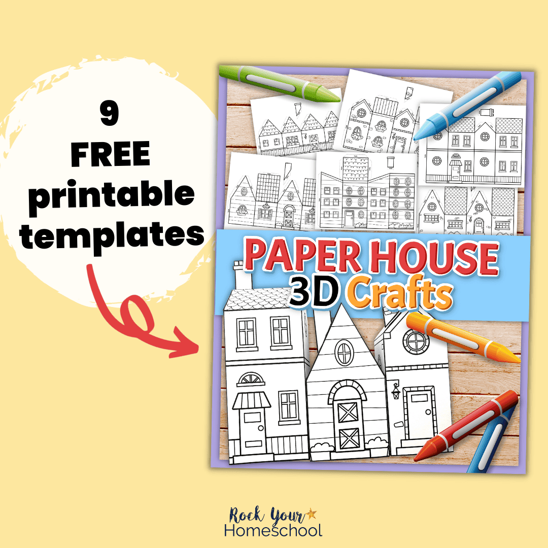 3D Paper House Templates Rock Your Homeschool 3D Paper House Templates Rock Your Homeschool