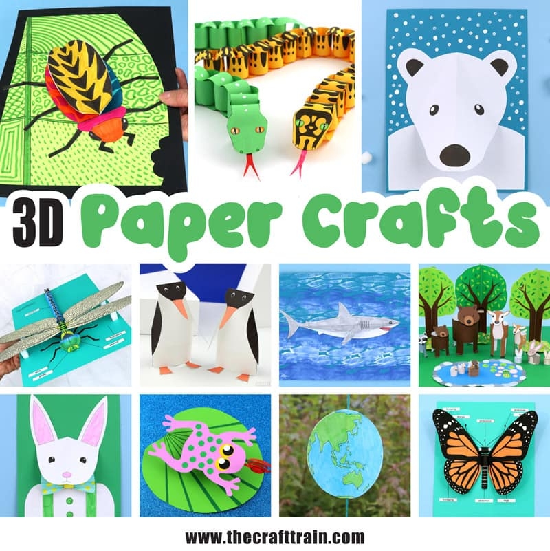 Printable 3d Paper Crafts Templates Free