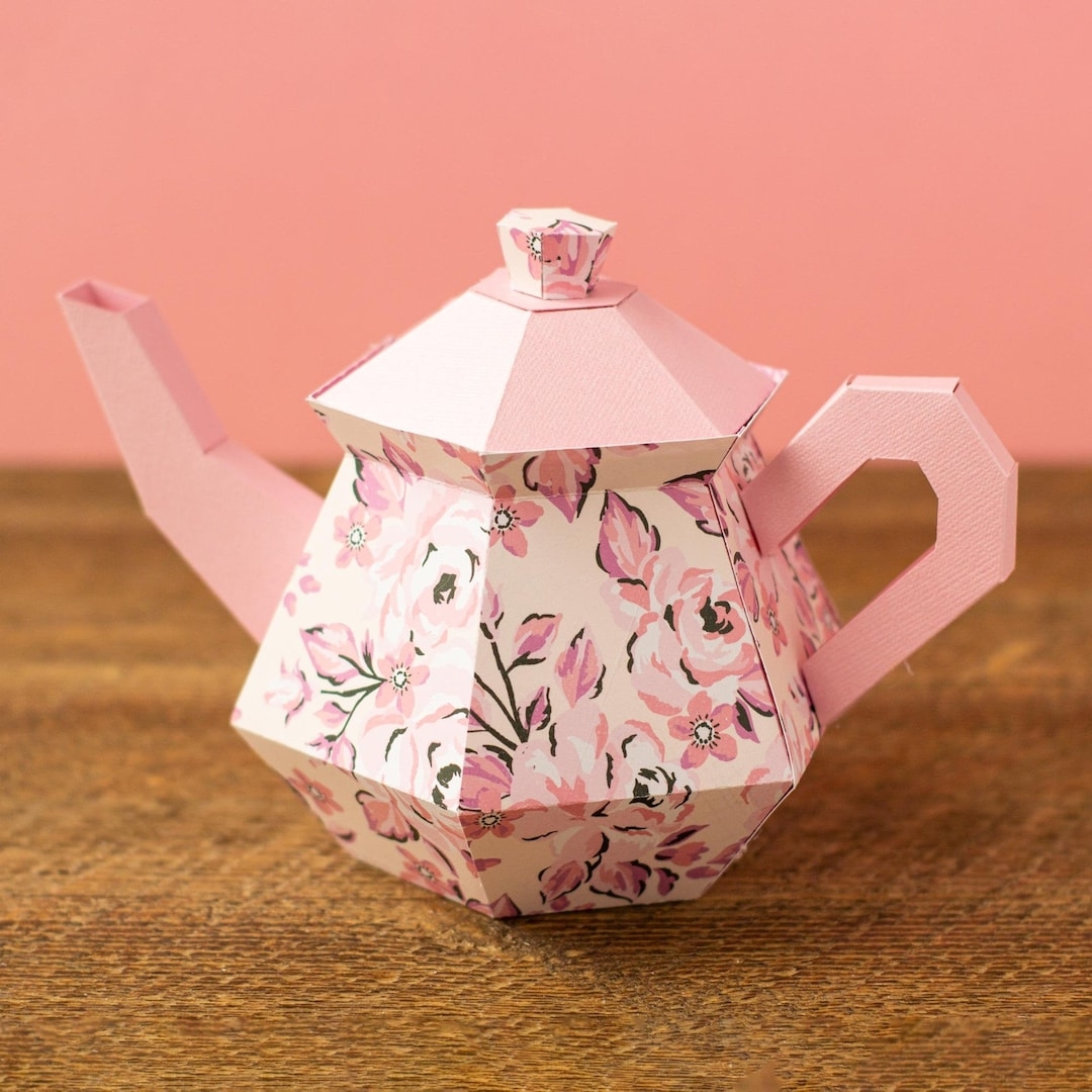 3D Teapot SVG File 3D Paper Tea Pot SVG Cut File Tea SVG 3D Treat Box gift Box For Mother s Day Svg Instant Digital Download Etsy UK