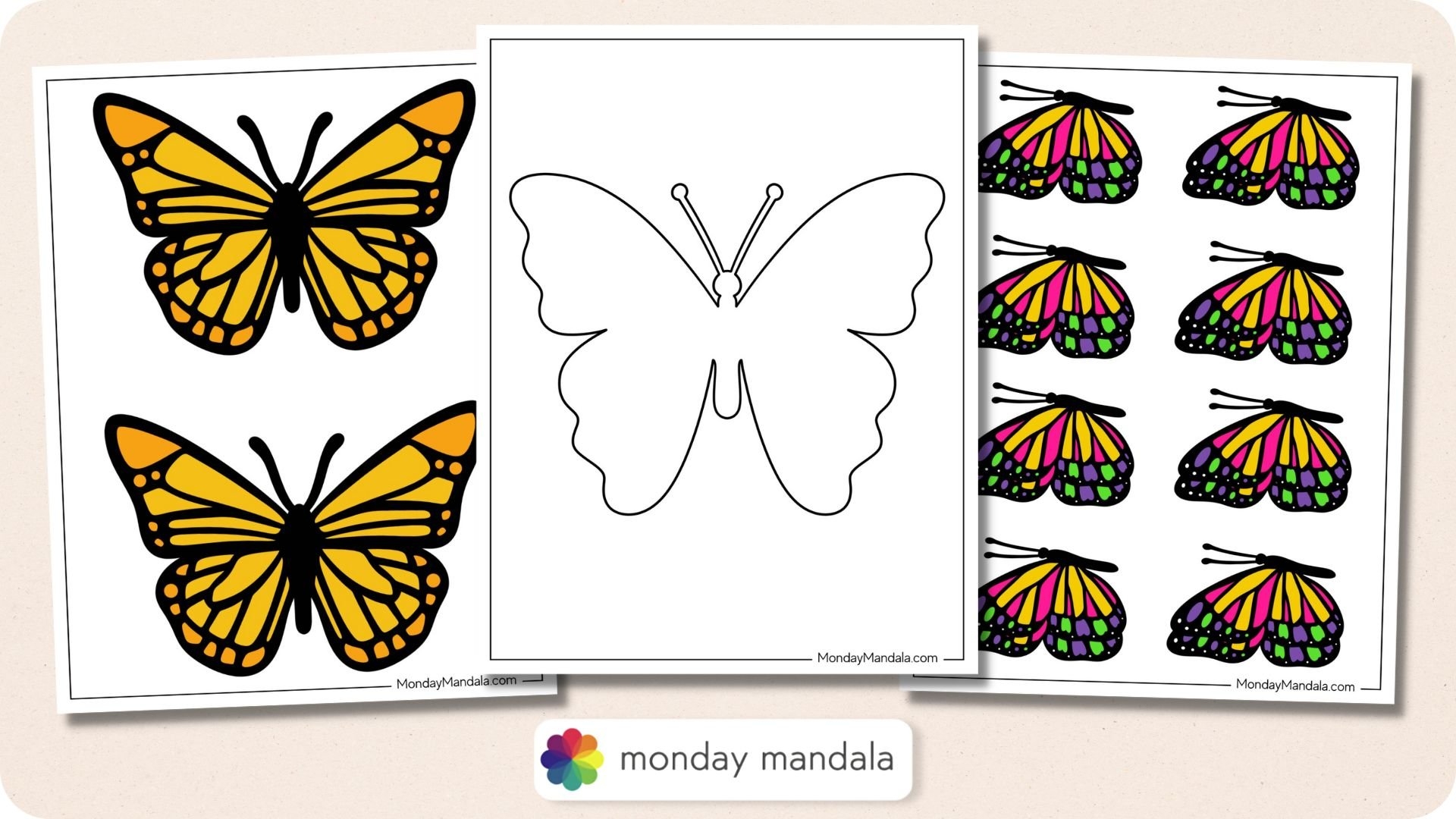 40 Butterfly Templates Free PDF Printables 