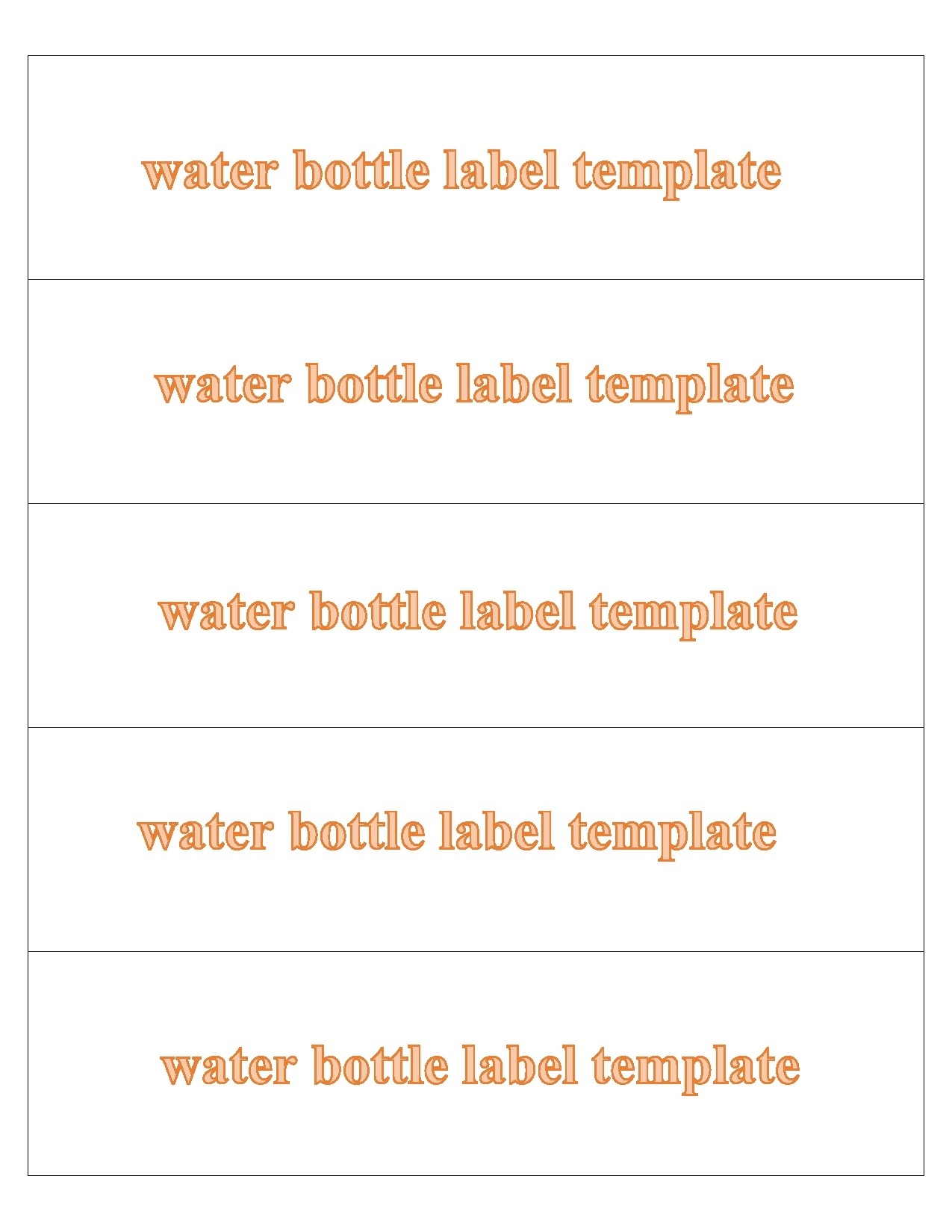 40 Editable Water Bottle Label Templates 100 Free 