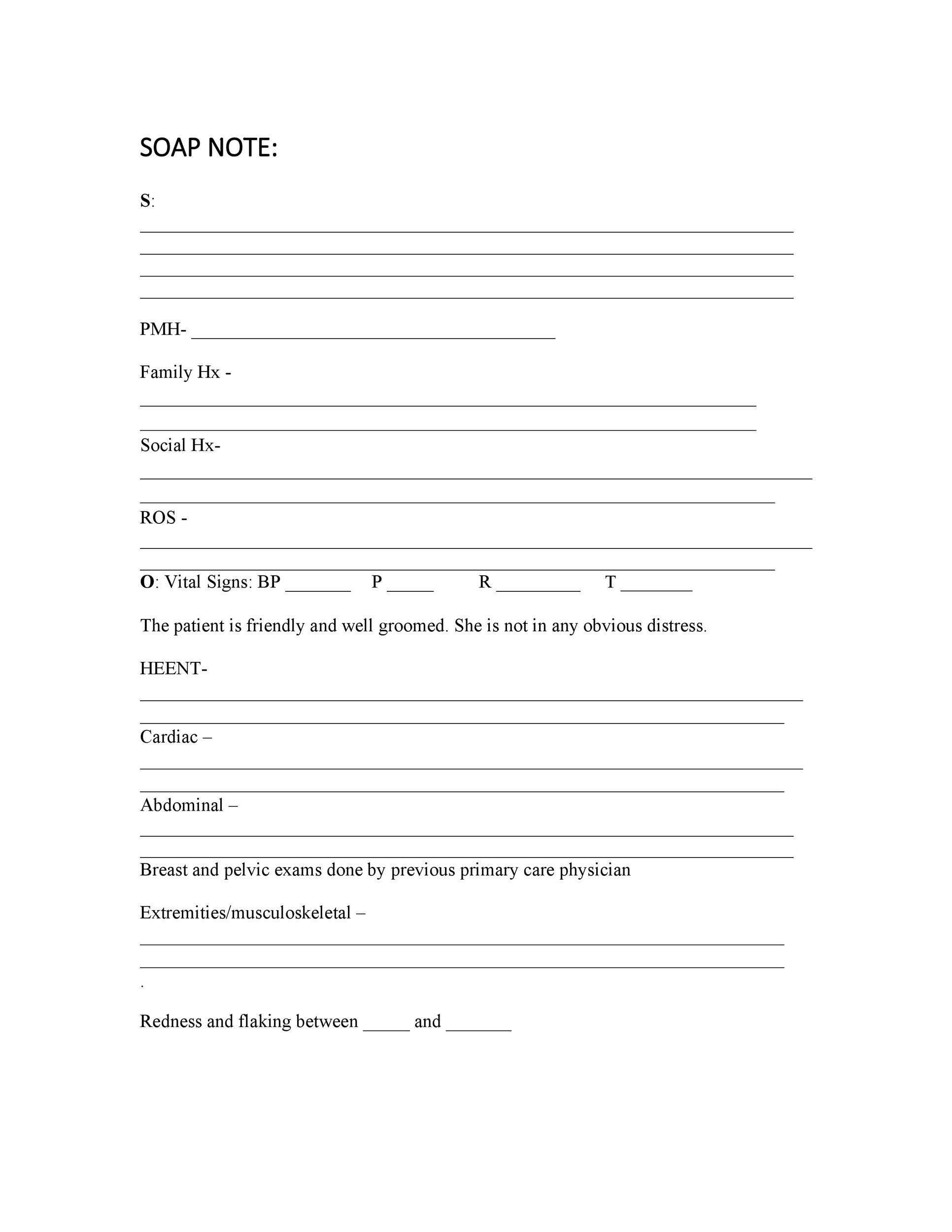 40 Fantastic SOAP Note Examples U0026 Templates TemplateLab 40 Fantastic SOAP Note Examples U0026 Templates TemplateLab