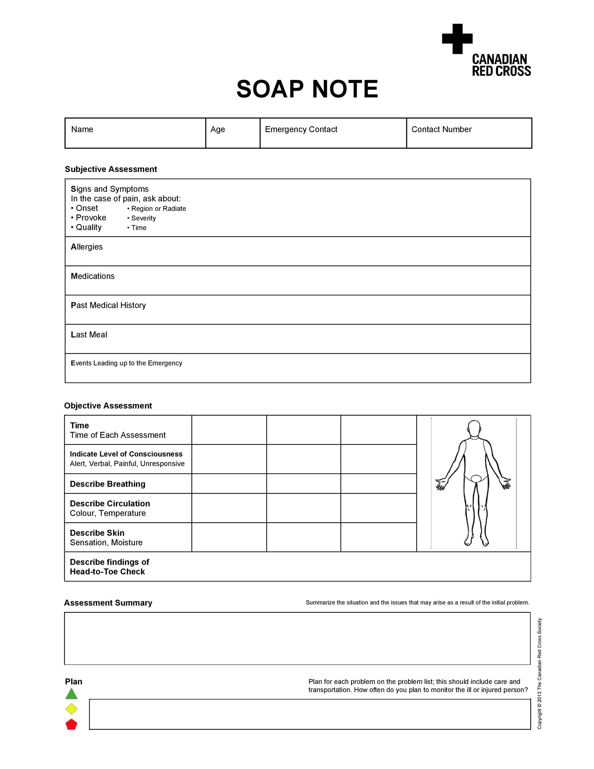 40 Fantastic SOAP Note Examples U0026 Templates TemplateLab