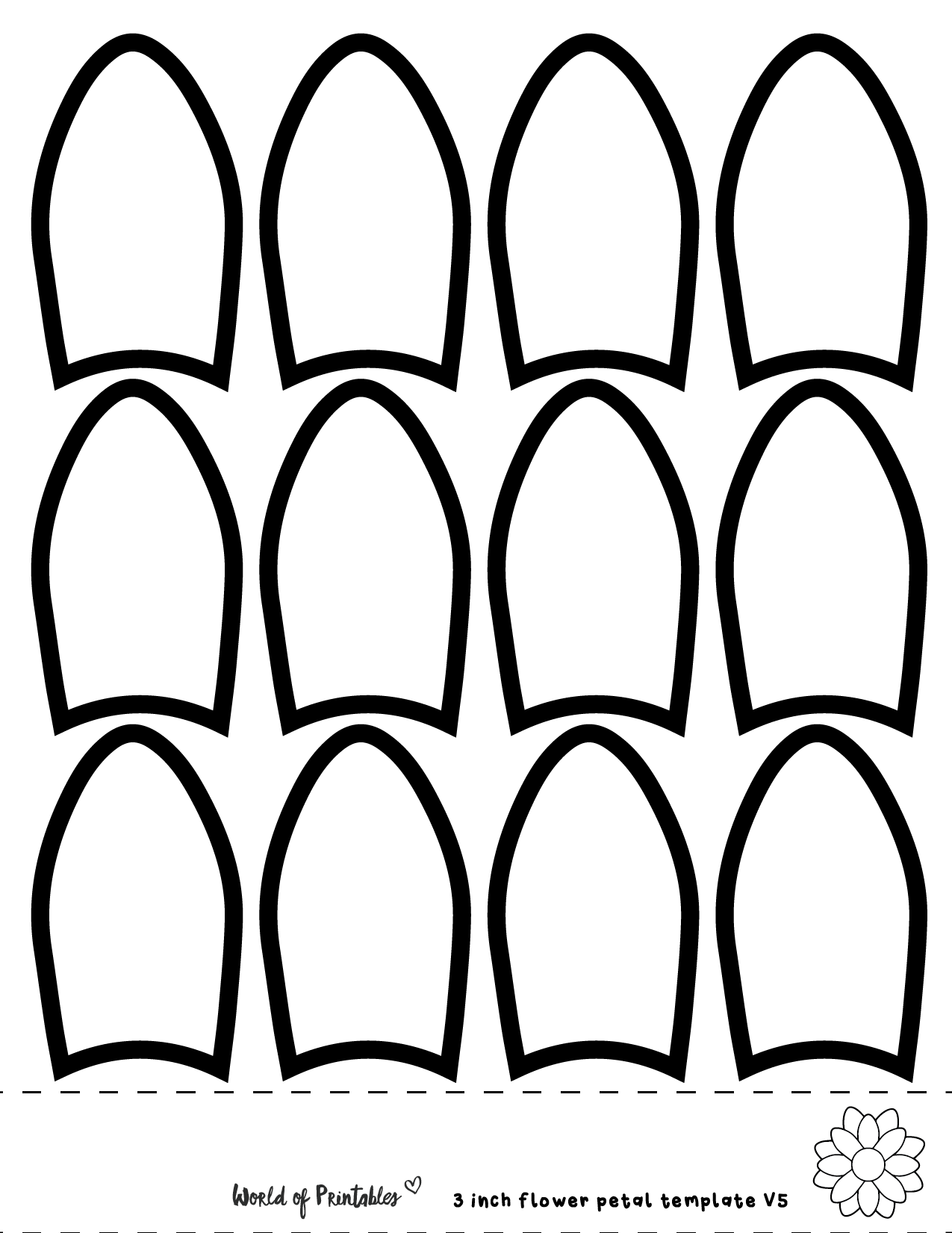 40 Flower Petal Templates World Of Printables