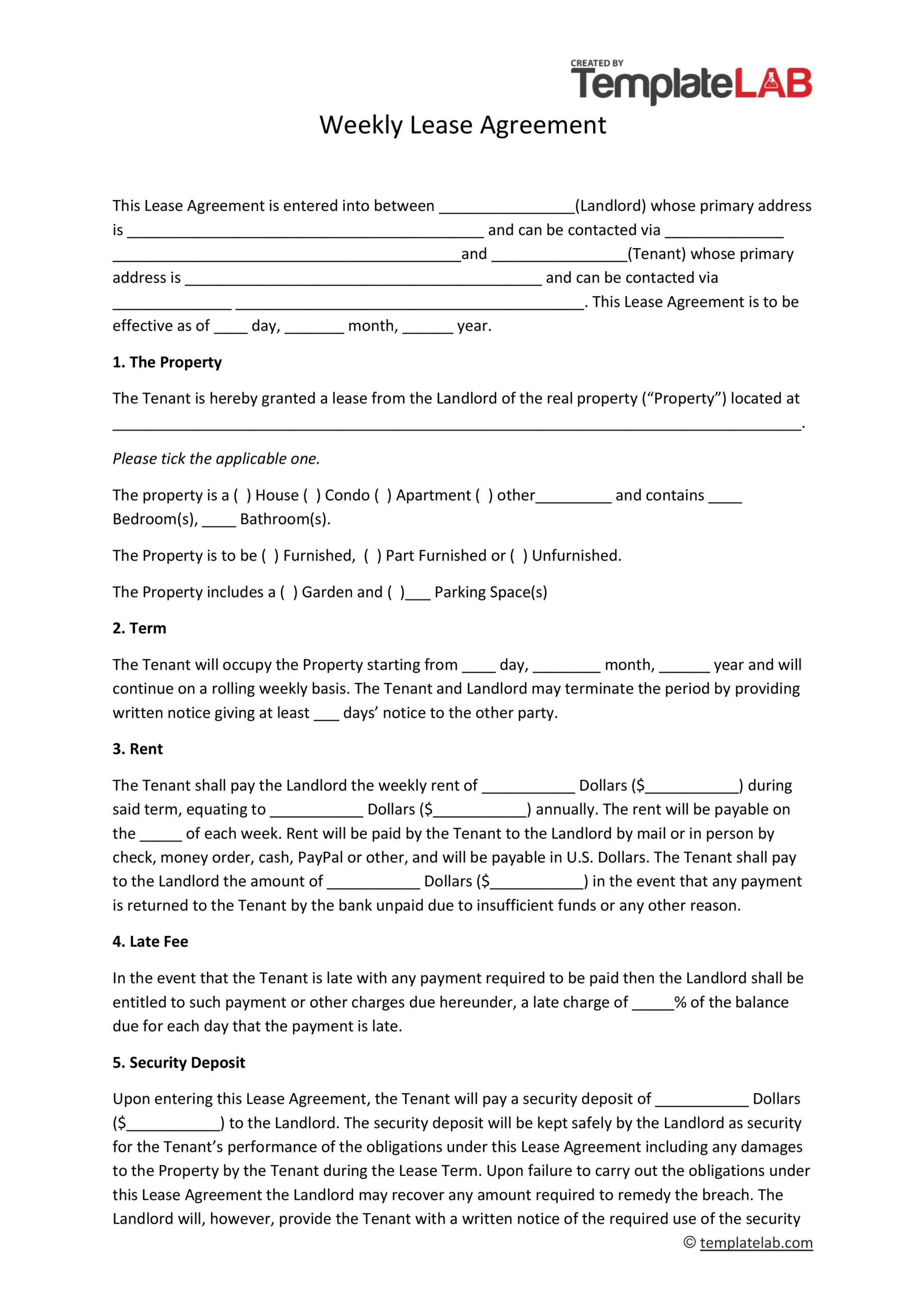 44 Free Residential Lease Agreement Templates Word PDF 