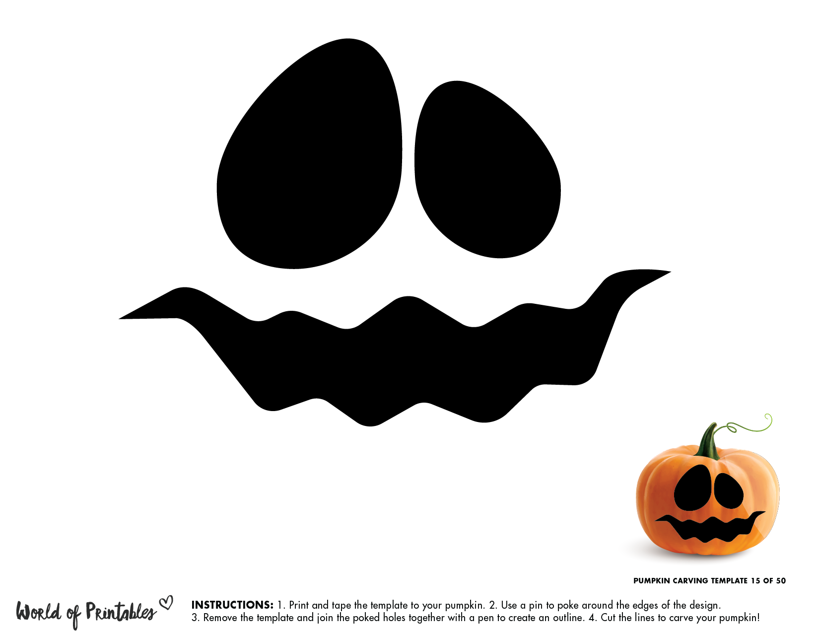 50 Easy Pumpkin Carving Stencils The Ultimate Guide To Pumpkin 