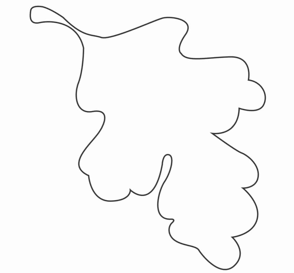 Oak Leaf Template Free Printable