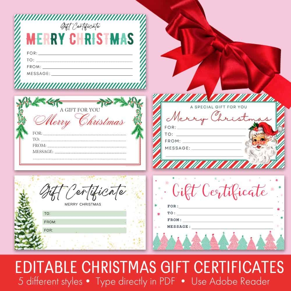 6 Free Printable Gift Certificate Templates For Christmas The 6 Free Printable Gift Certificate Templates For Christmas The