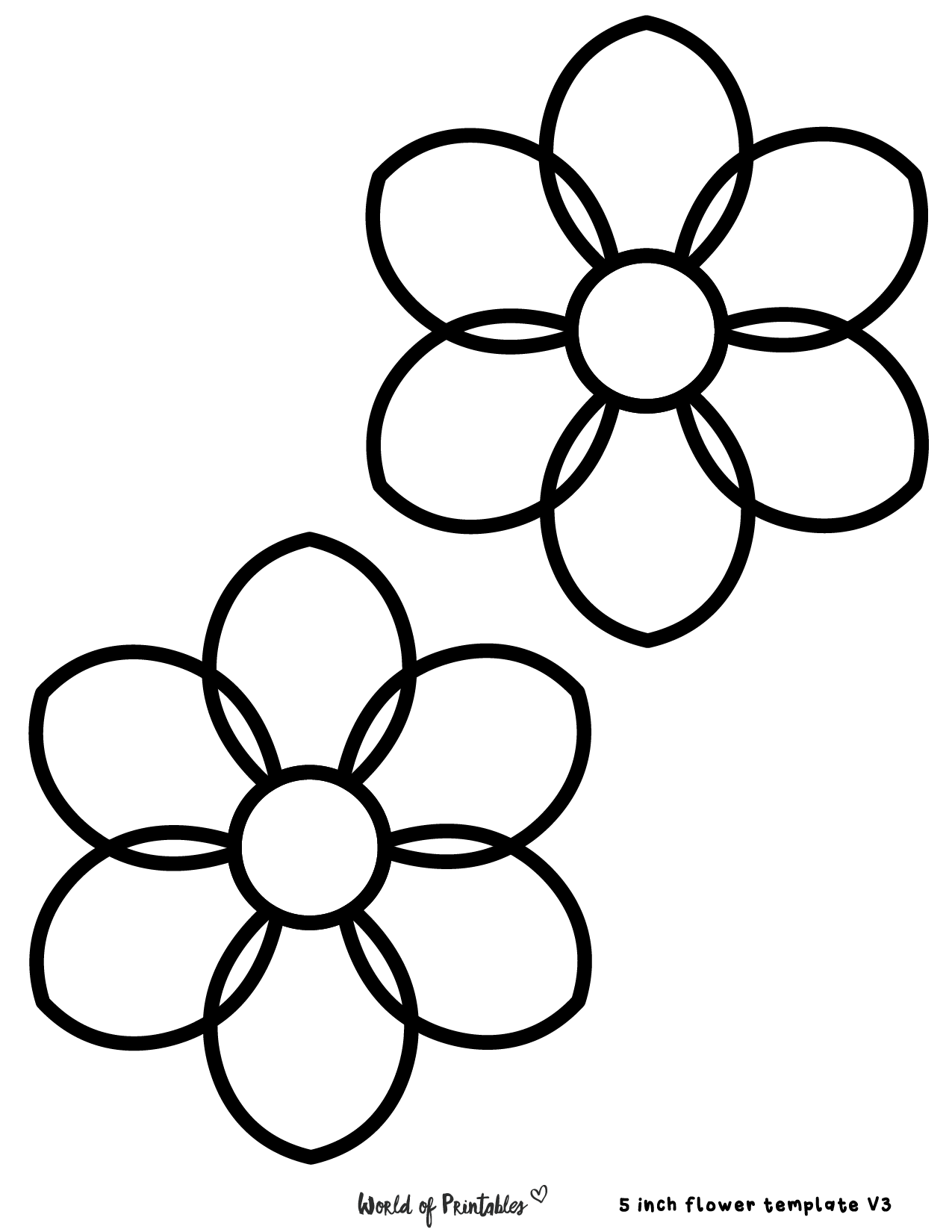 60 Best Free Flower Templates World Of Printables 60 Best Free Flower Templates World Of Printables