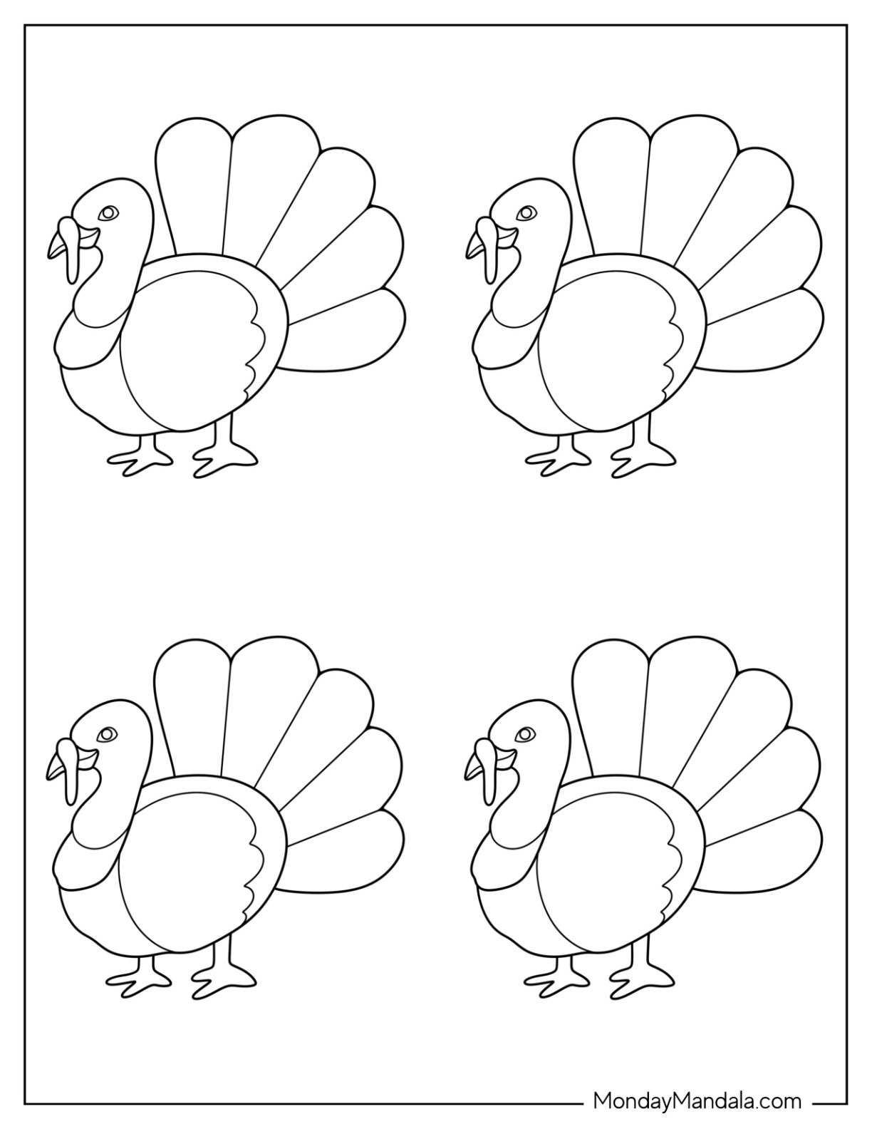 Free Printable Turkey Face Template