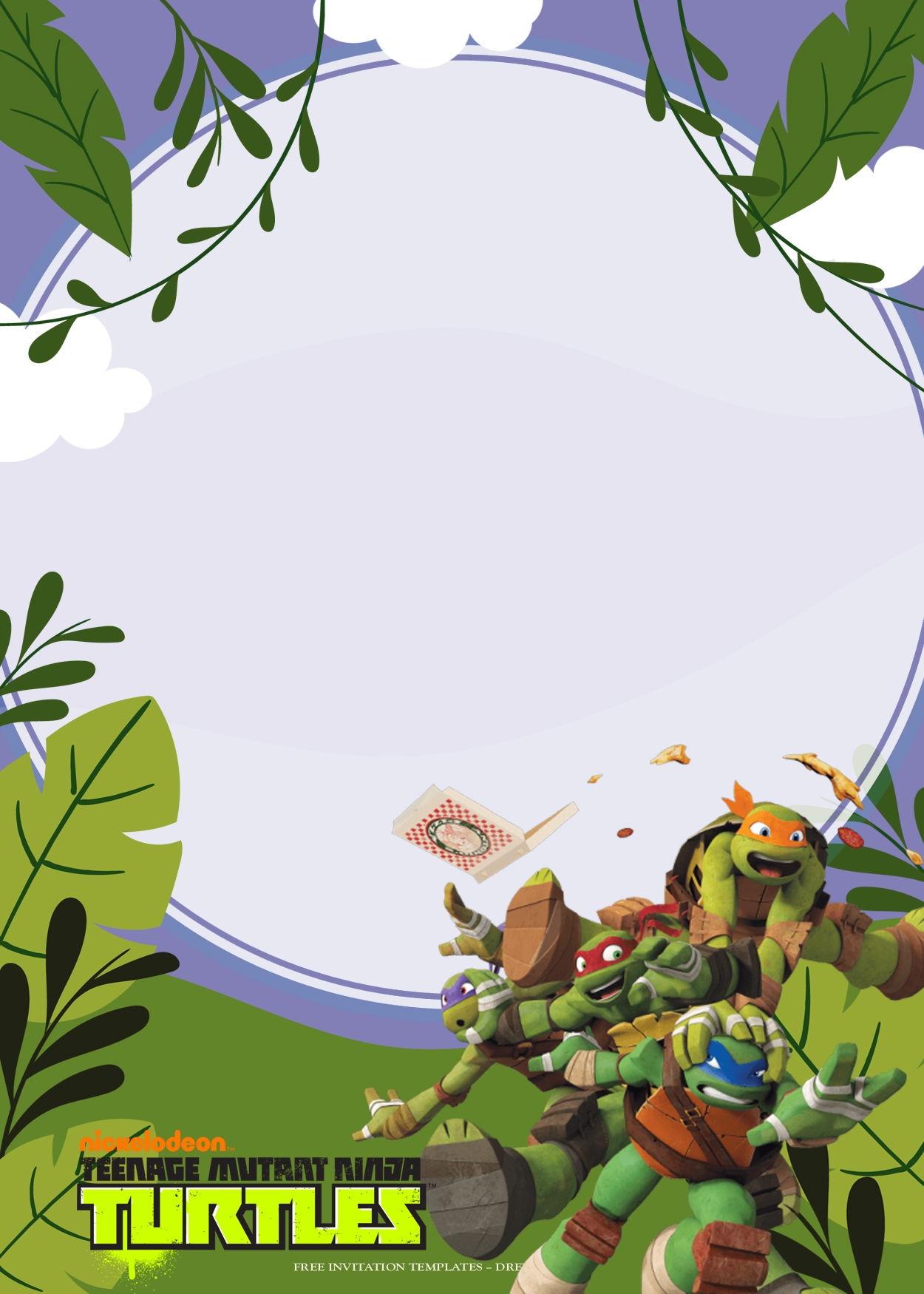 7 Teenage Mutant Ninja Turtles Birthday Invitation Templates 