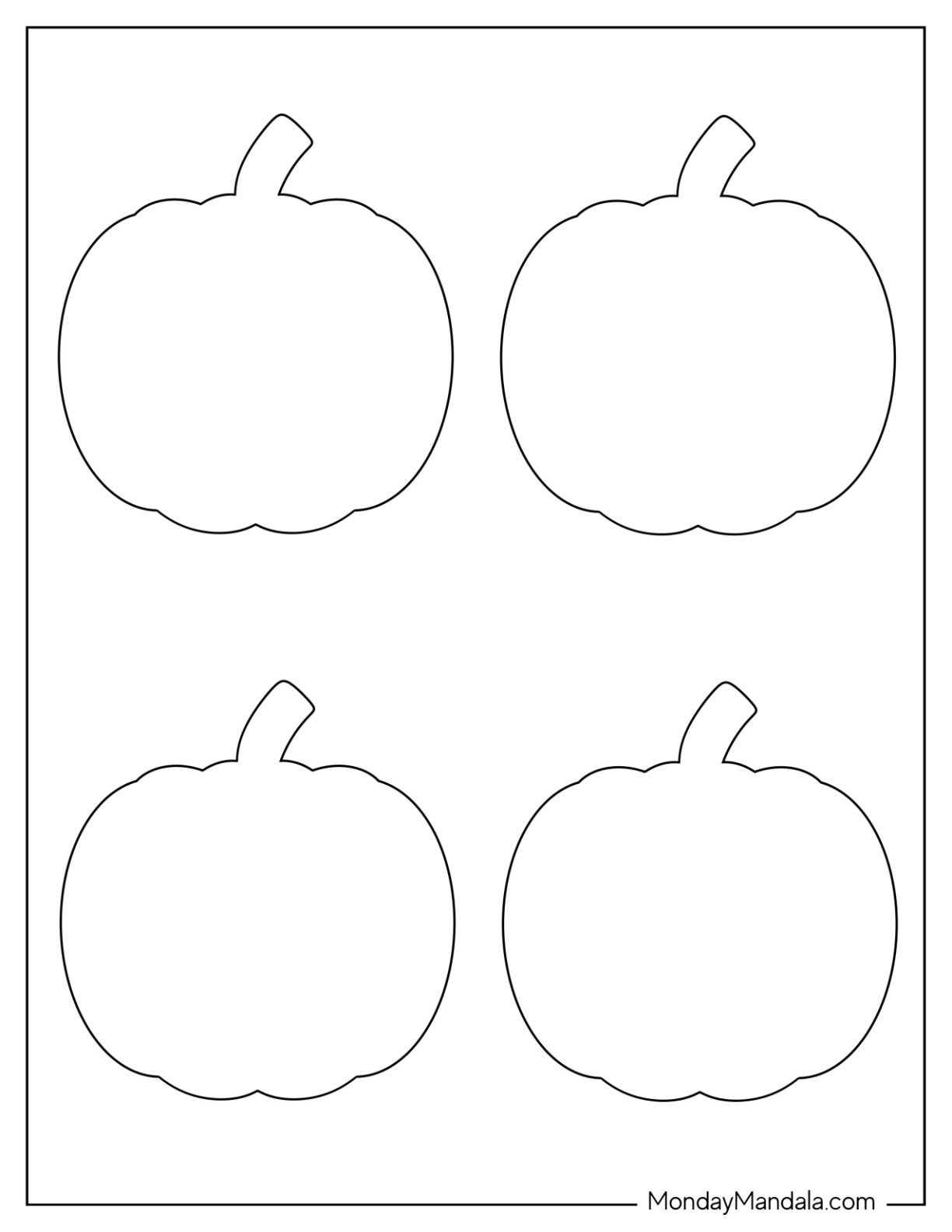 Printable Pumpkin Templates Free