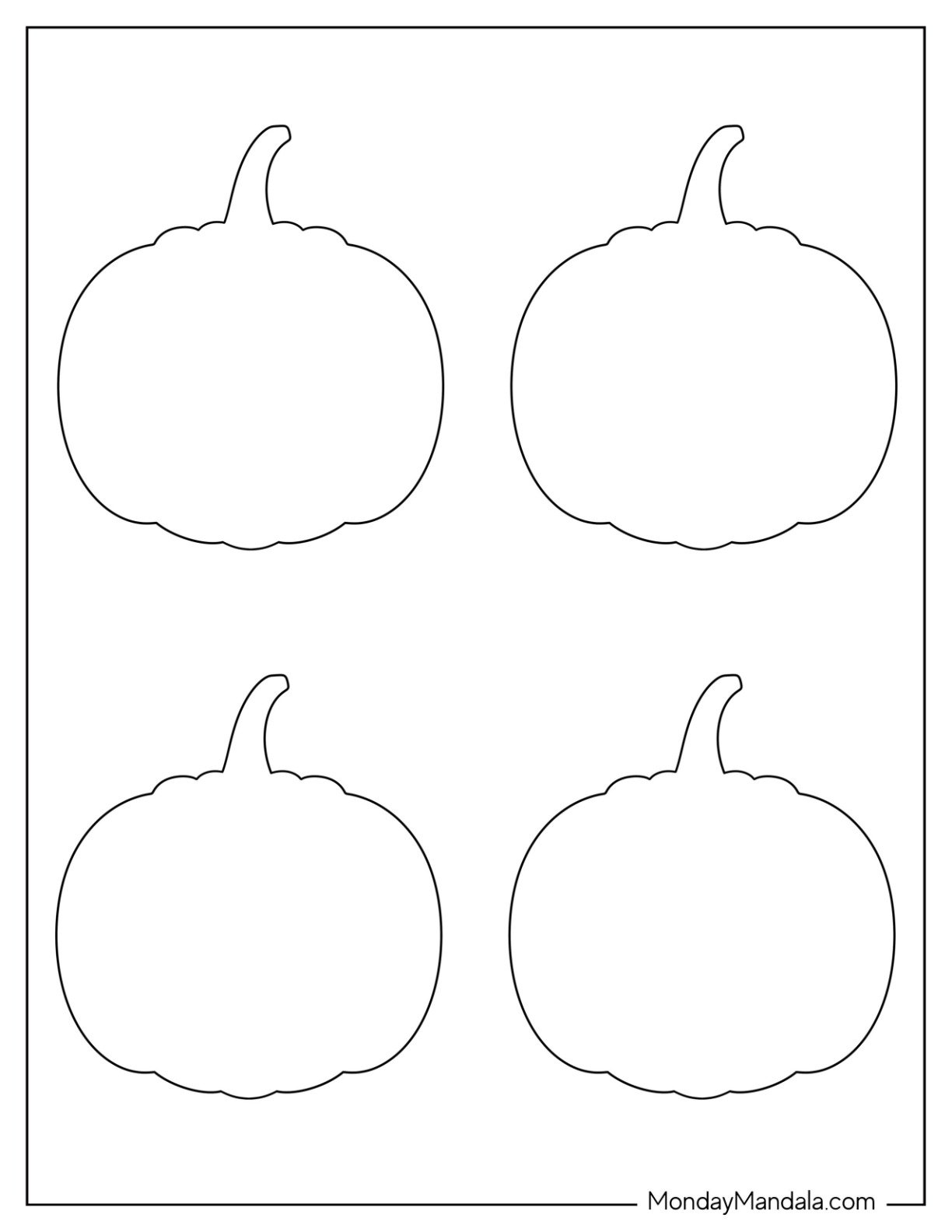 Free Pumpkin Template Printable