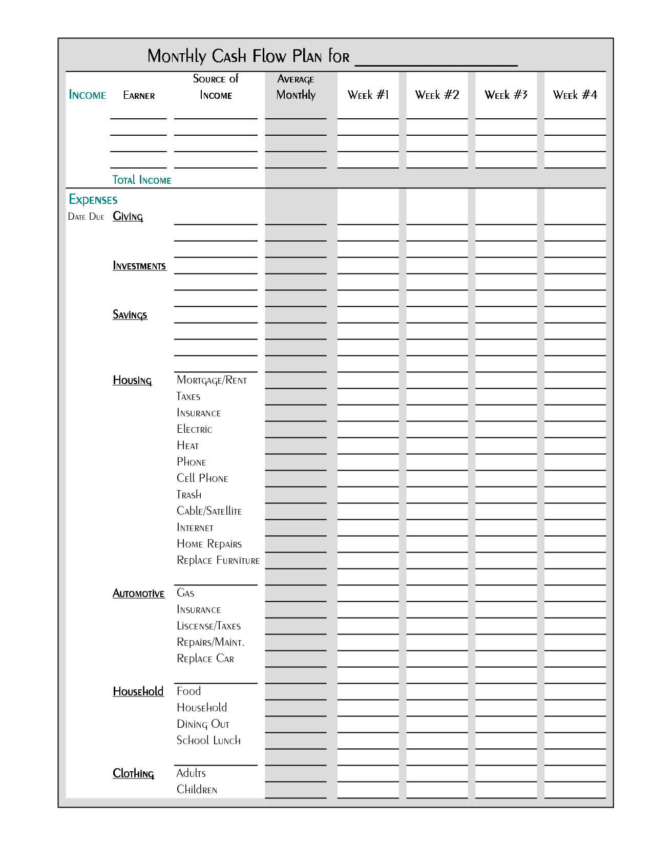 8 Best Images Of Weekly Budget Worksheet Free Printable Bi Worksheets Library 8 Best Images Of Weekly Budget Worksheet Free Printable Bi Worksheets Library