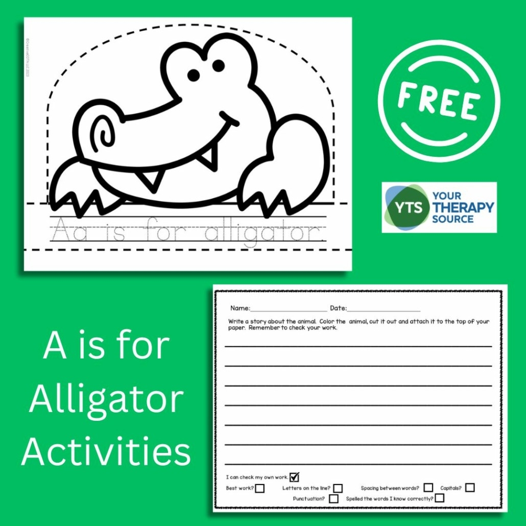 Free Printable Alligator Template