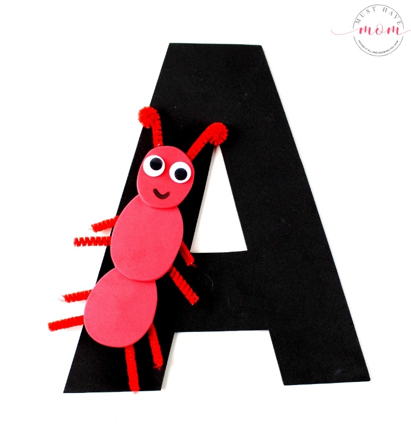 A Is For Ant Alphabet Letter Craft Free Printables Must Have Mom