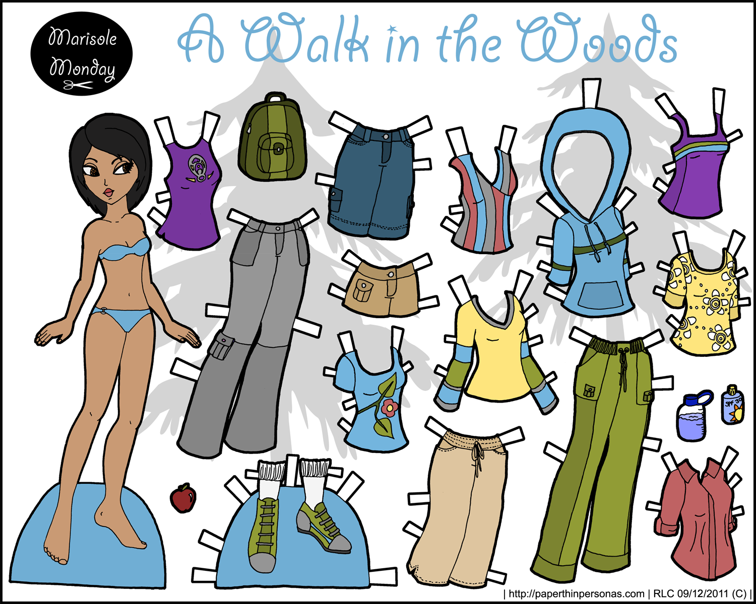 Free Printable Paper Doll Template
