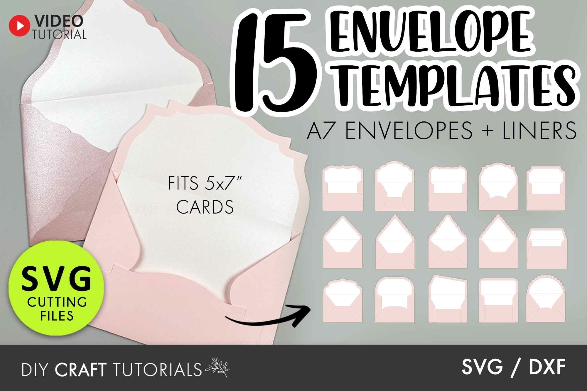 A7 Envelope Template 15 Designs With Liners