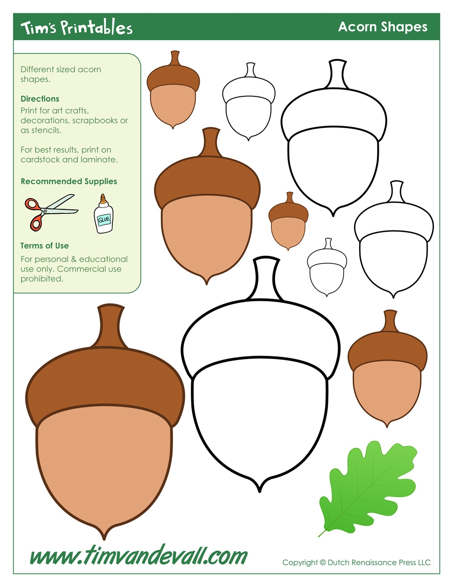 Acorn Templates Printable Acorn Shapes Blank Shape PDFs Acorn Templates Printable Acorn Shapes Blank Shape PDFs