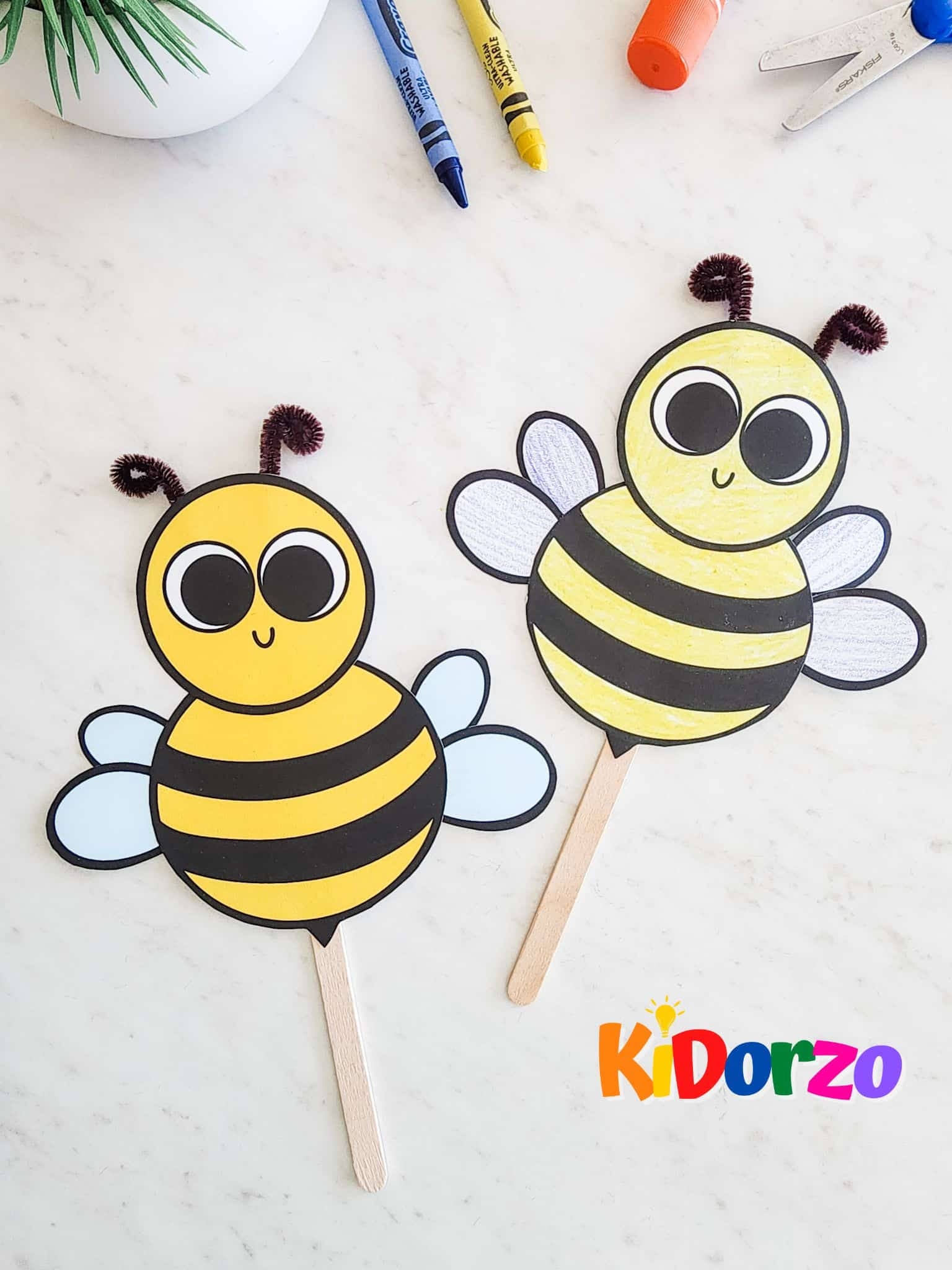 Adorable Bumble Bee Craft For Toddlers Free Template 