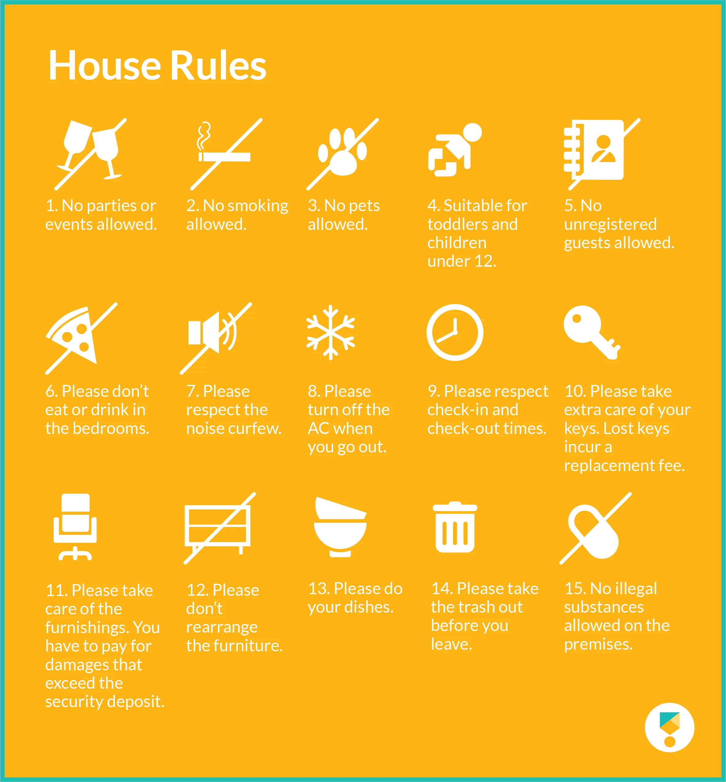 Airbnb House Rules Template 15 Examples Of Essential House Rules Airbnb House Rules Template 15 Examples Of Essential House Rules